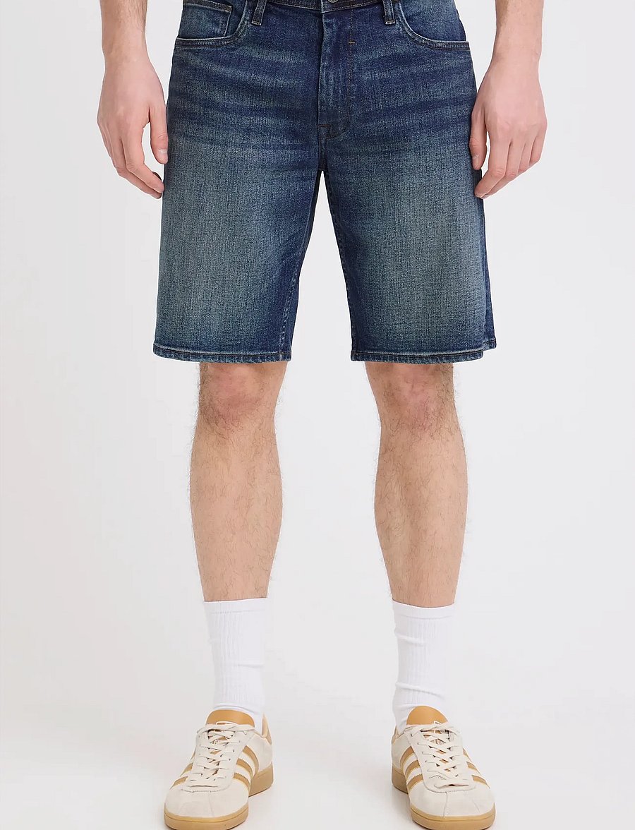 Blend - BHTWISTER SLIM/REG DENIMSHORTS - casual shorts - denim dark blue - 5