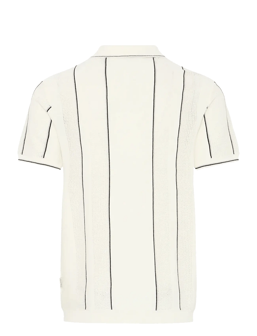 Blend - BHAVEN POLO - langärmlige strick-polohemden - vanilla ice - 2