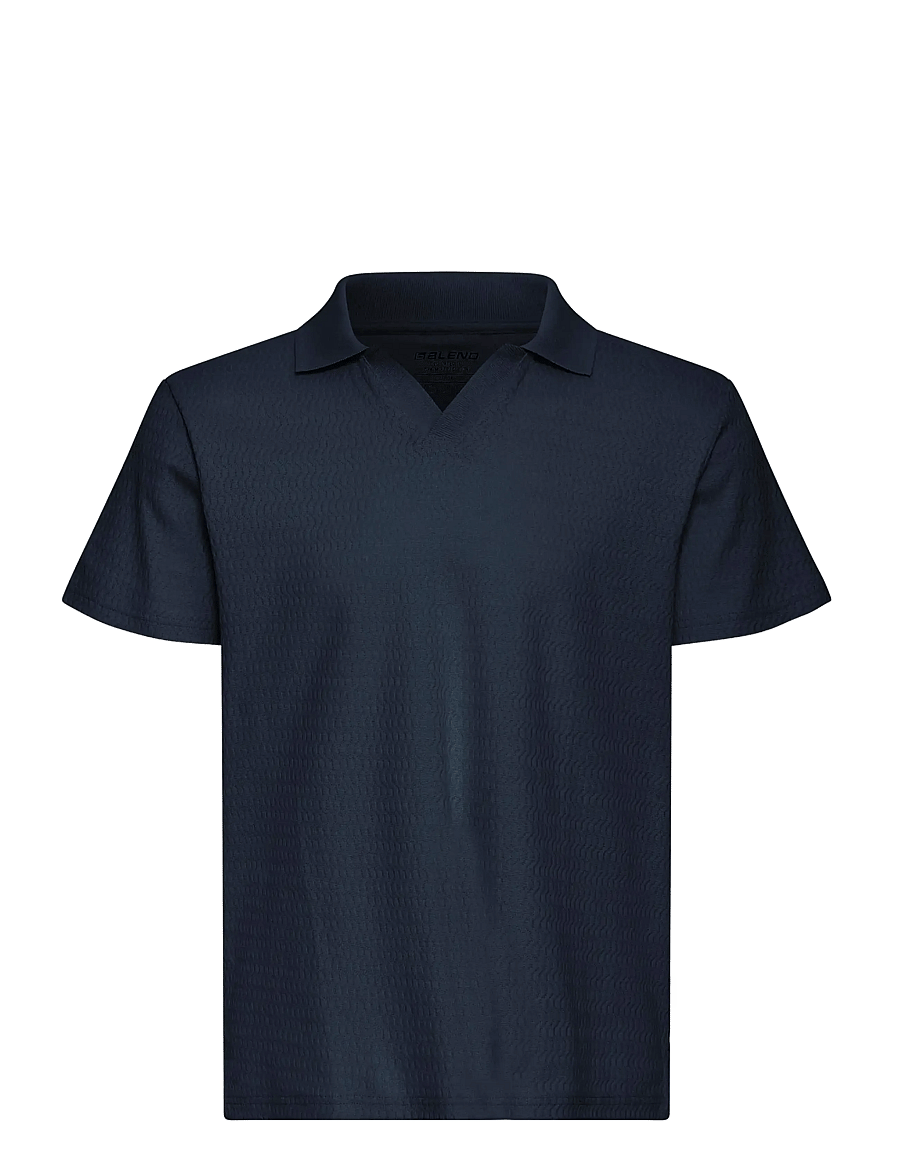 Blend - BHESWIN REG STRUC POLO S/S - short-sleeved polos - opal blue - 1