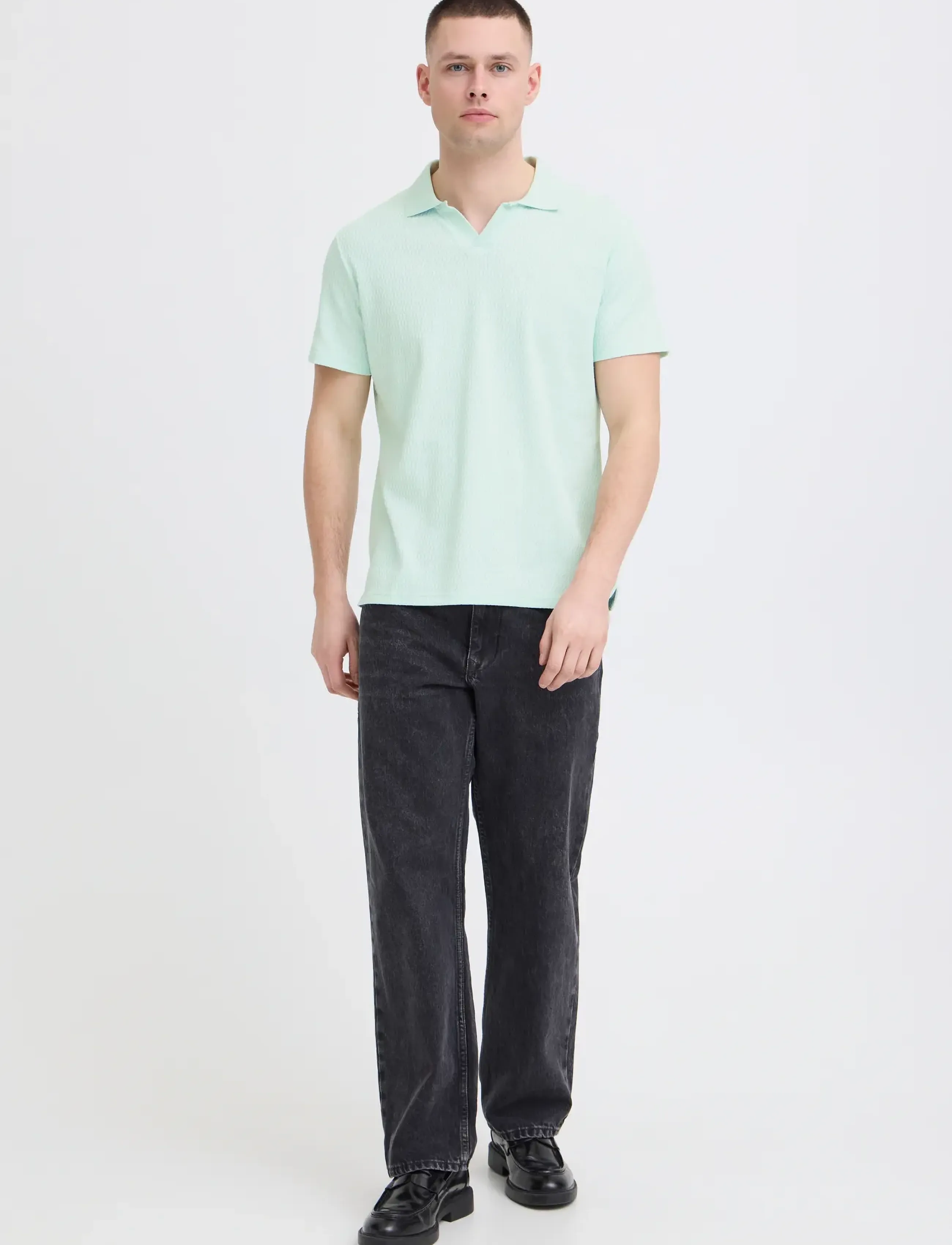 Blend BHESWIN POLO S/S - Kollektionen - OPAL BLUE / navy