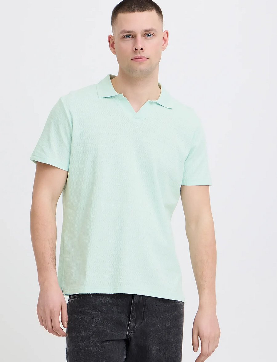 Blend - BHESWIN REG STRUC POLO S/S - short-sleeved polos - opal blue - 5