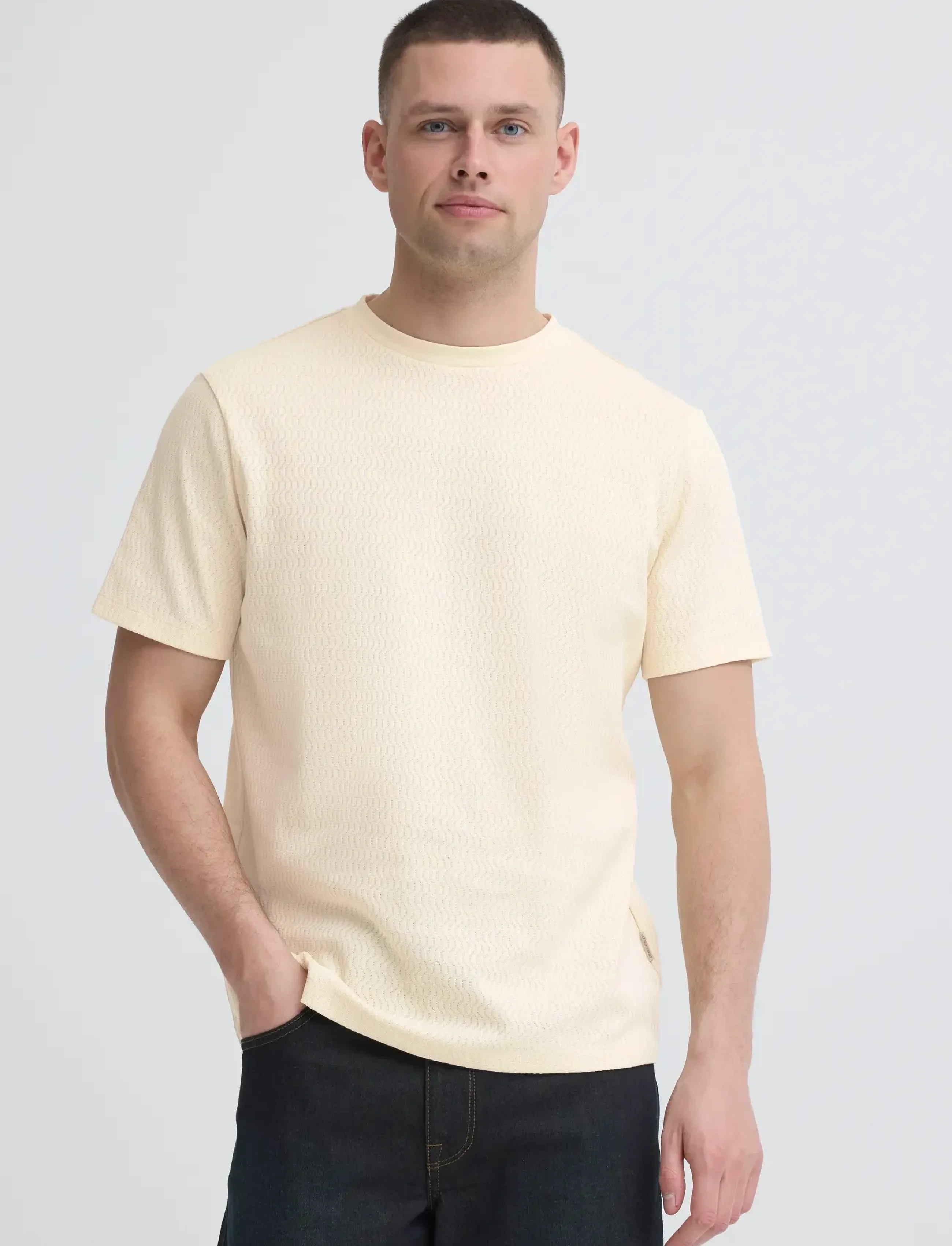 Blend - BHESWIN TEE S/S - lühikeste varrukatega t-särgid - bleached sand - 5