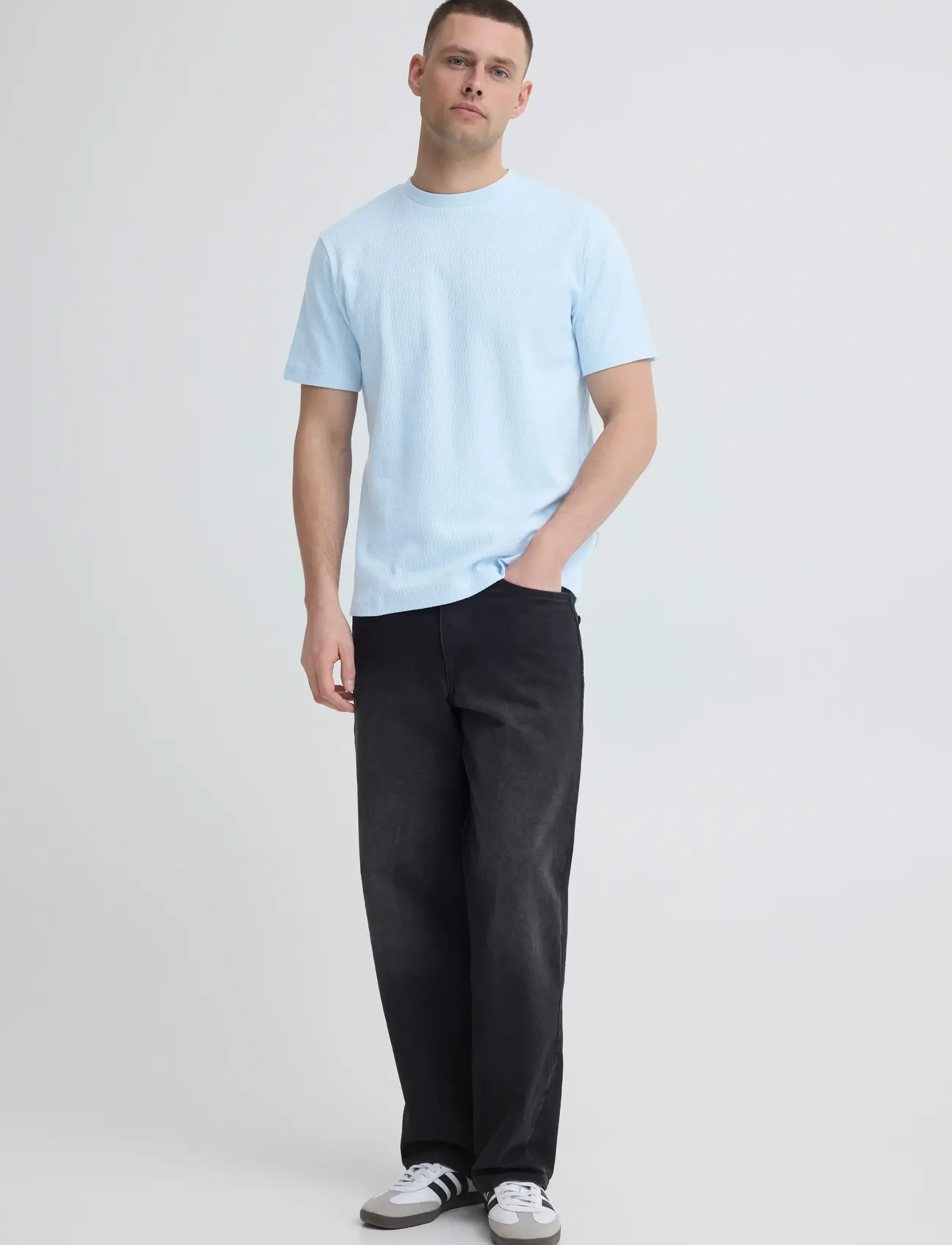 Blend BHESWIN TEE S/S - Stutterma bolir - BLUE FROST / blue