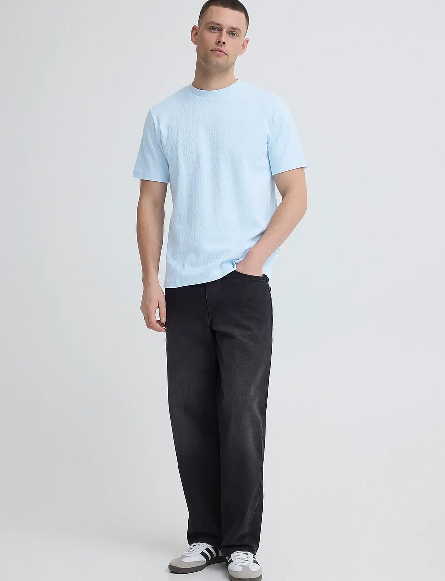 Blend - BHESWIN TEE S/S - kurzärmelige t-shirts - blue frost - 0