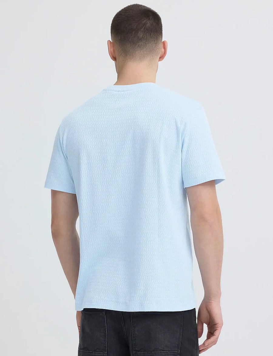Blend - BHESWIN TEE S/S - kurzärmelige t-shirts - blue frost - 4