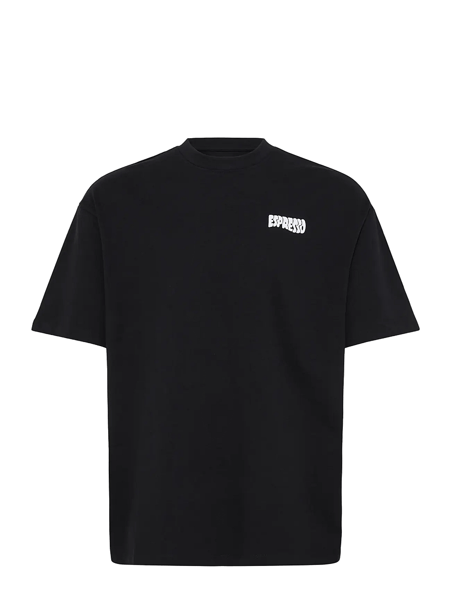 Blend - BHKEEGAN S/S GRAPHIC TEE - lühikeste varrukatega t-särgid - black beauty - 0