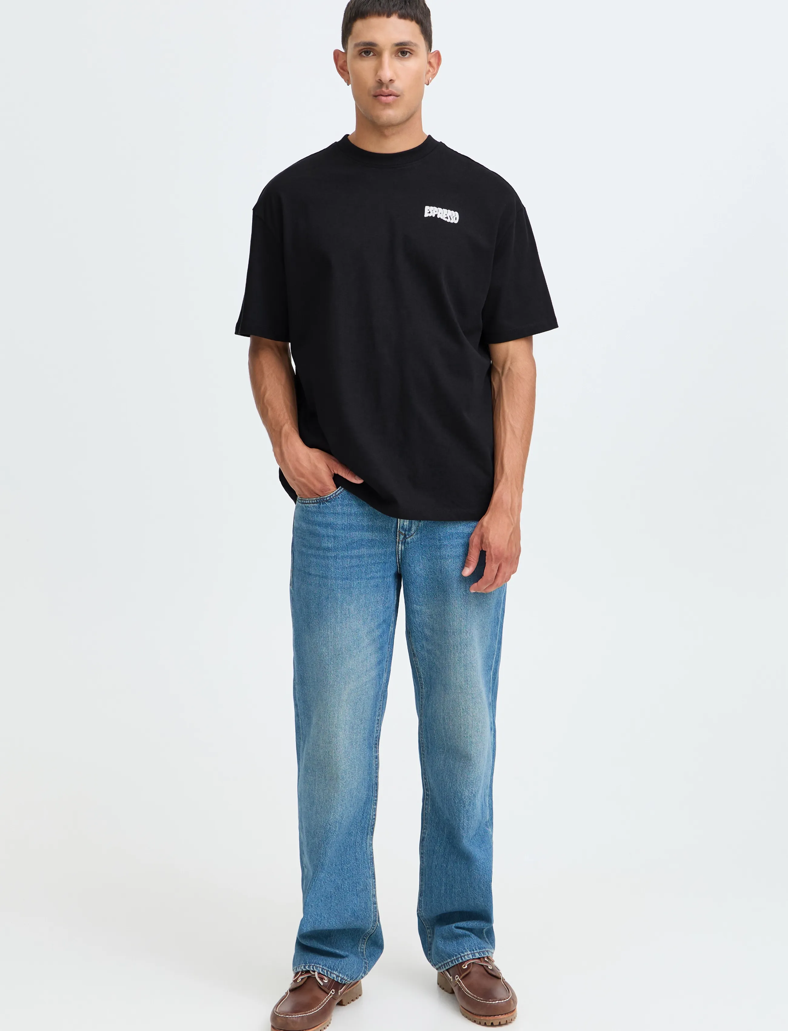 Blend BHKEEGAN S/S GRAPHIC TEE - Clothing - BLACK BEAUTY / black