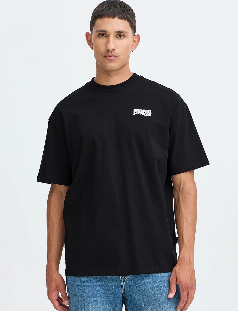 Blend - BHKEEGAN S/S GRAPHIC TEE - short-sleeved t-shirts - black beauty - 5