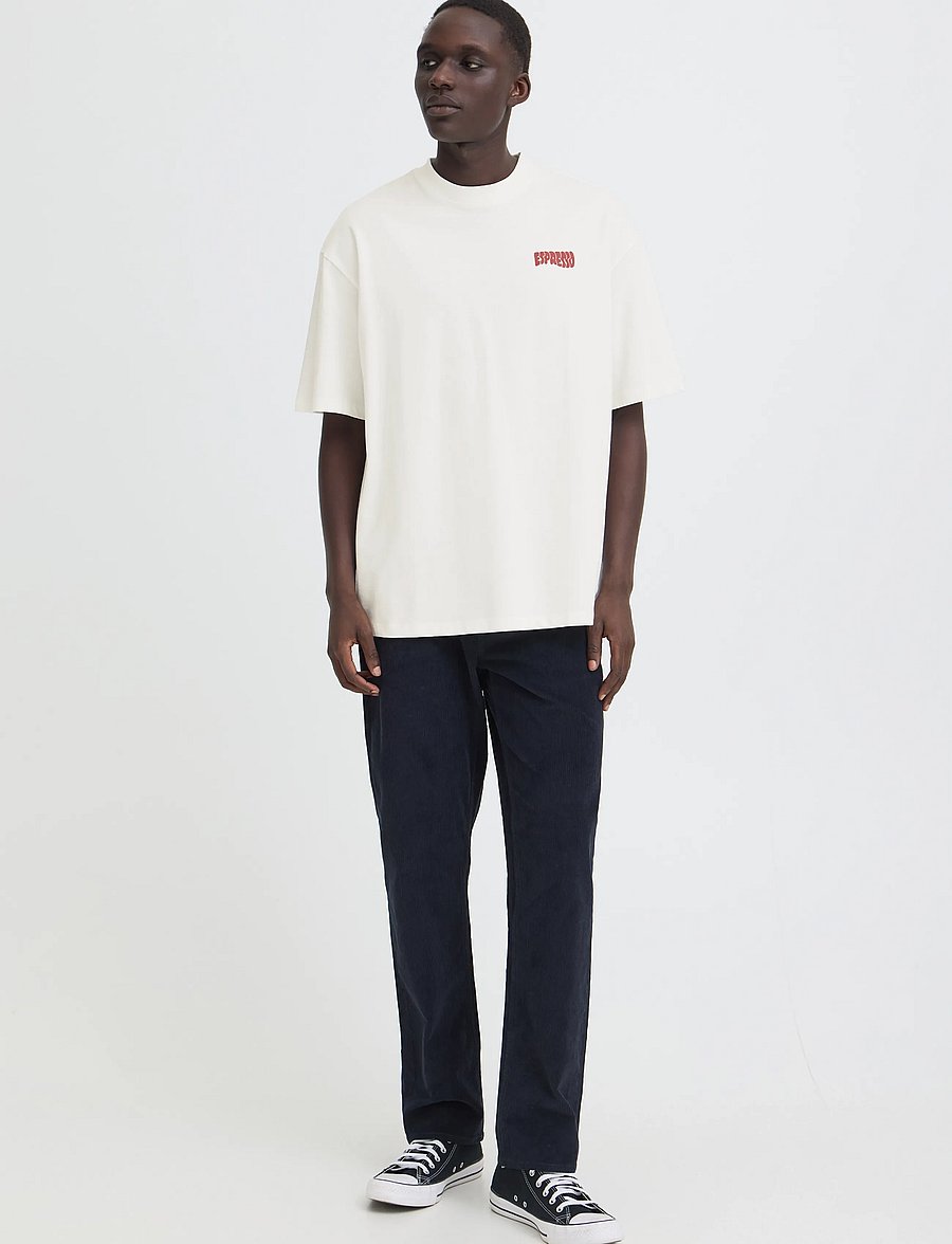 Blend - BHKEEGAN S/S GRAPHIC TEE - snow white - 0