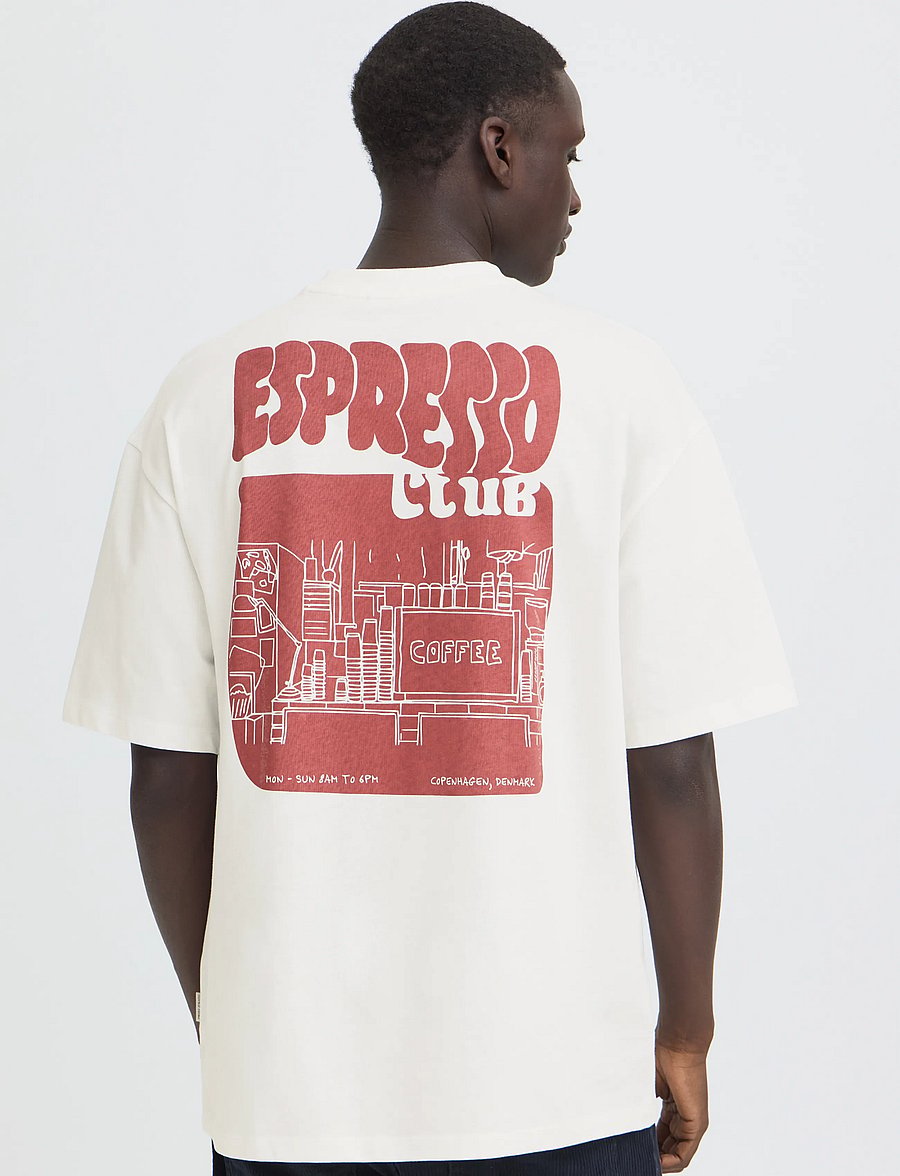 Blend - BHKEEGAN S/S GRAPHIC TEE - snow white - 3