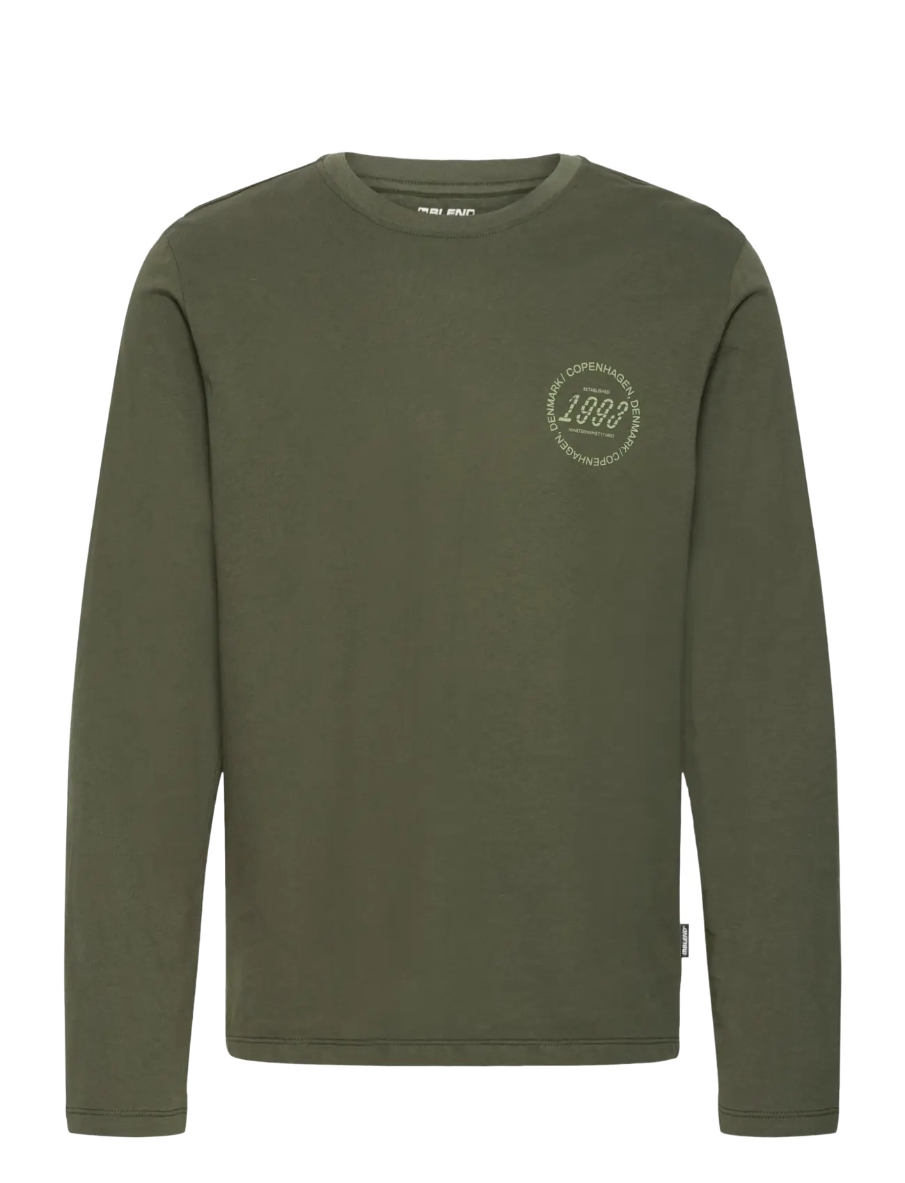 Blend - BHKIARAN L/S LOGO TEE - deep depths - 1