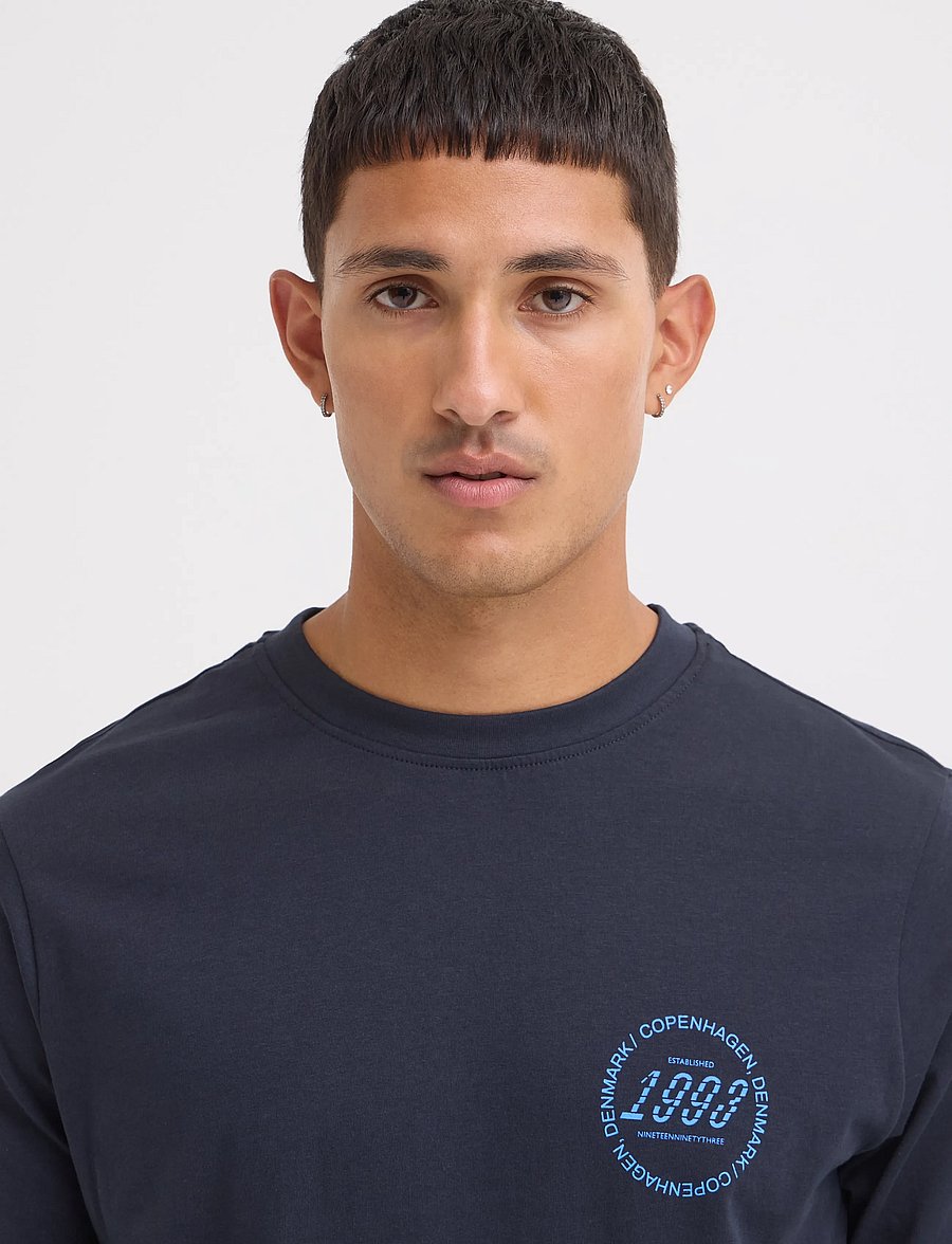 Blend - BHKIARAN L/S LOGO TEE - langärmelige t-shirts - salute - 5