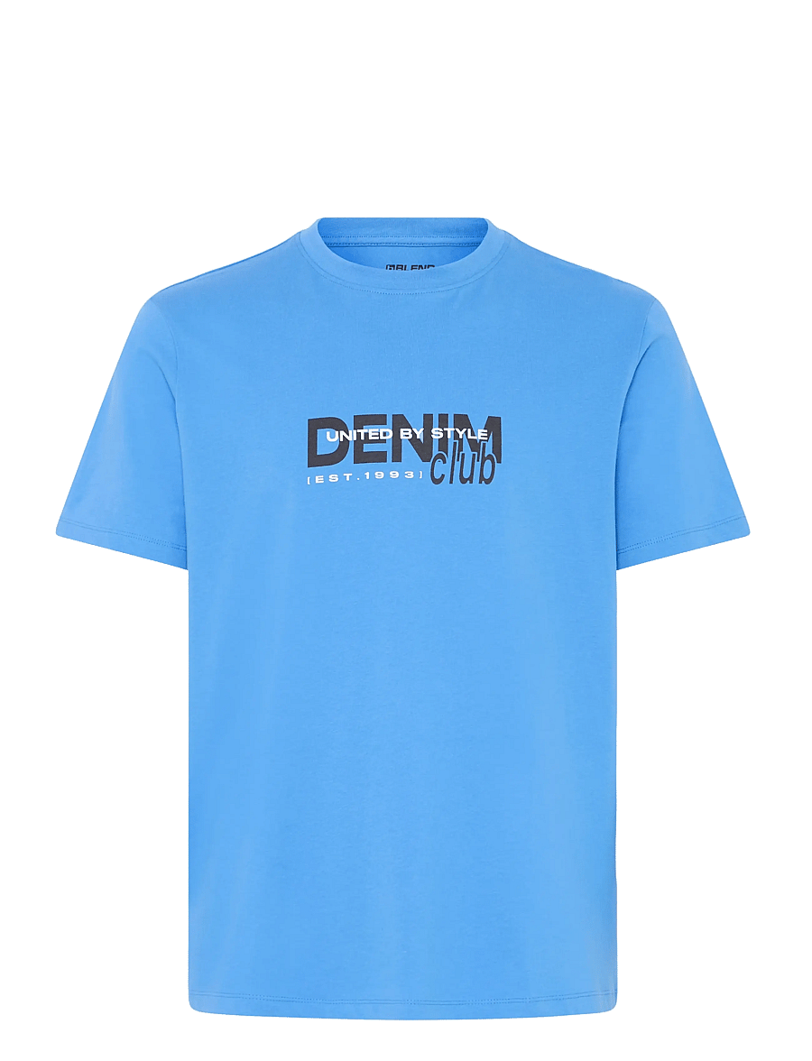 Blend - BHKASMIR S/S LOGO TEE - lühikeste varrukatega t-särgid - marina - 1