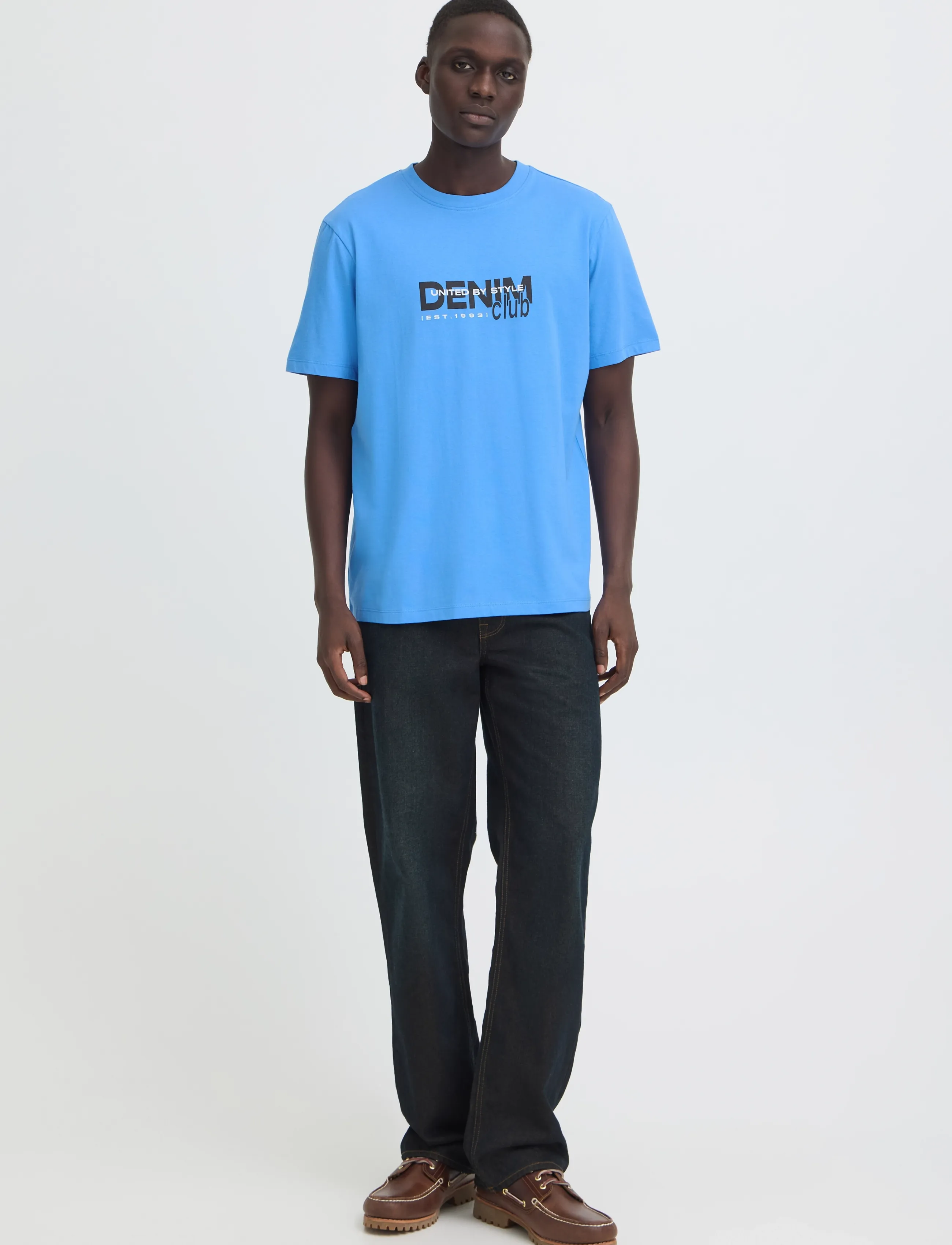 Blend BHKASMIR S/S LOGO TEE - Clothing - MARINA / blue