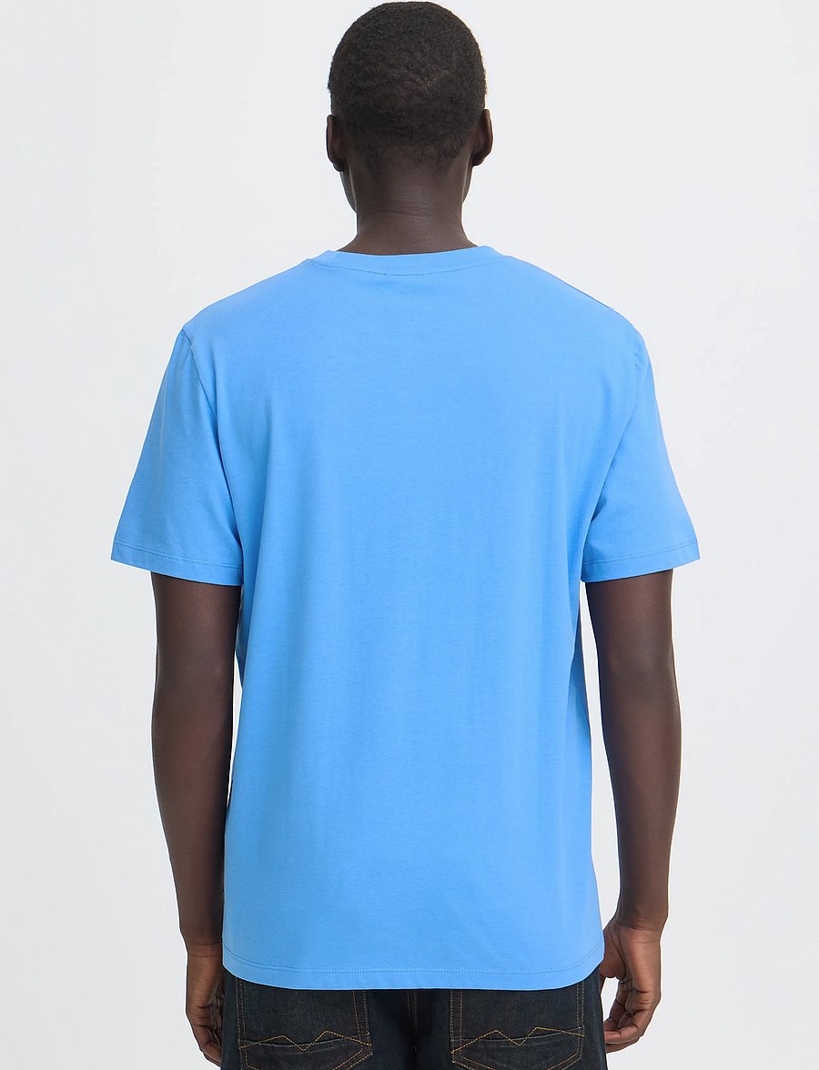 Blend - BHKASMIR S/S LOGO TEE - lühikeste varrukatega t-särgid - marina - 3