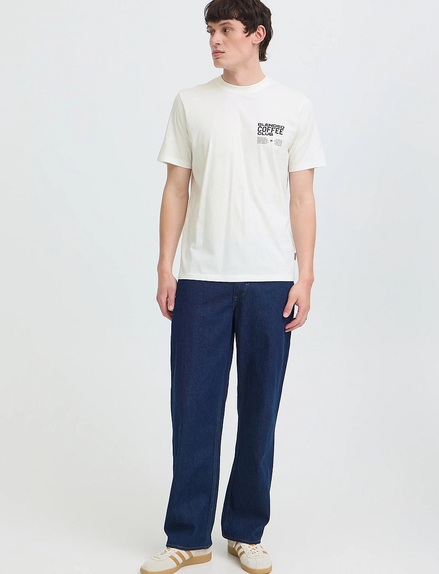 Blend - BHKENZO S/S GRAPHIC TEE - snow white - 0