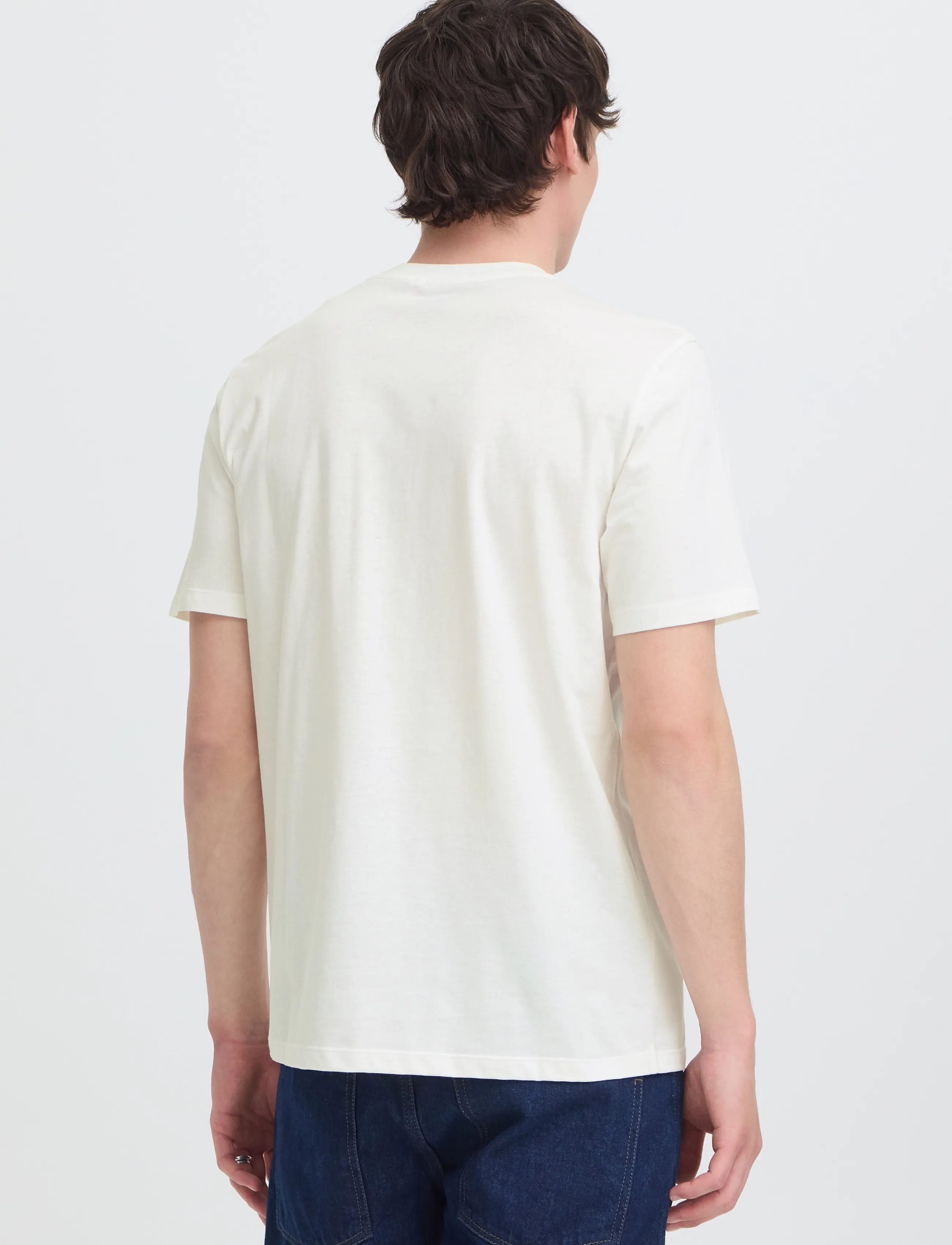 Blend - BHKENZO S/S GRAPHIC TEE - snow white - 4