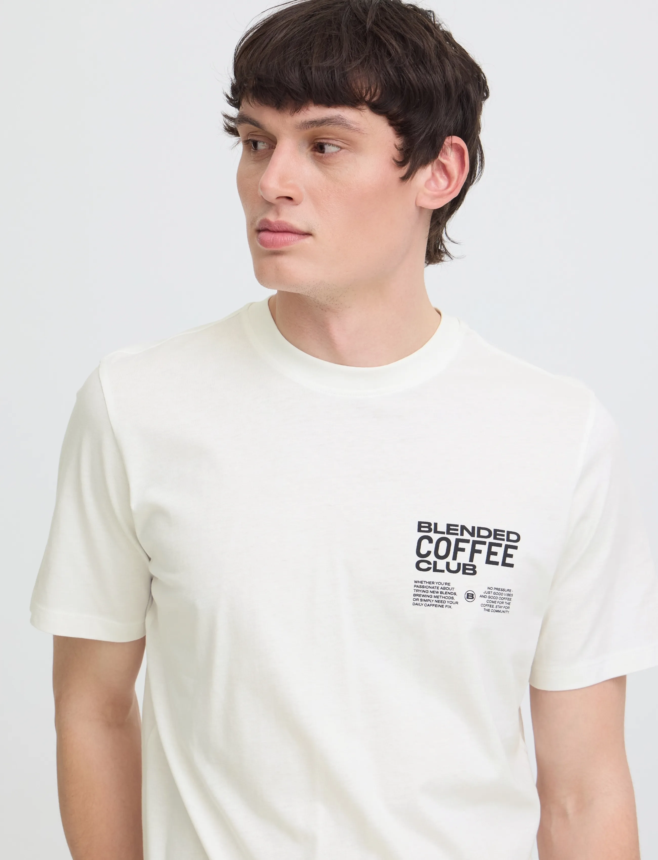 Blend - BHKENZO S/S GRAPHIC TEE - snow white - 5