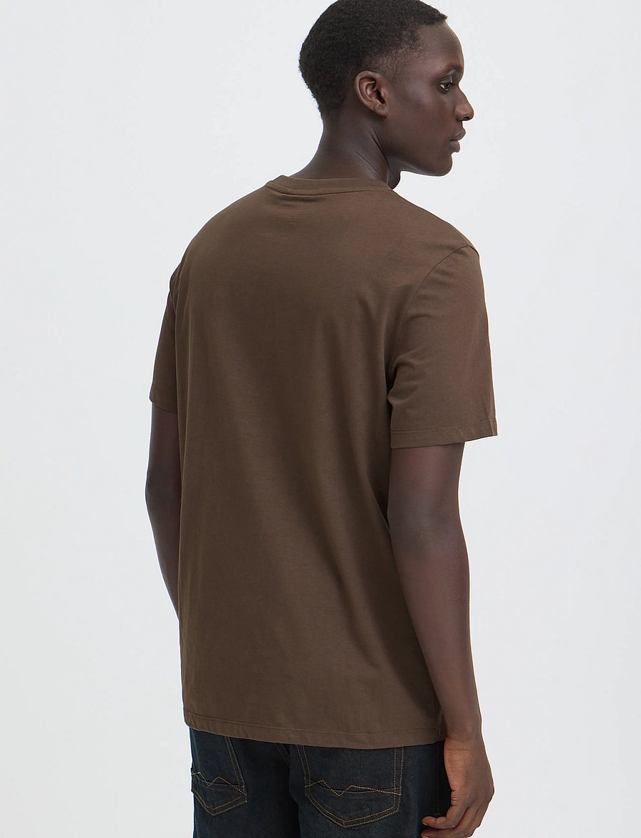 Blend - BHKENZO S/S GRAPHIC TEE - kortærmede t-shirts - turkish coffee - 3