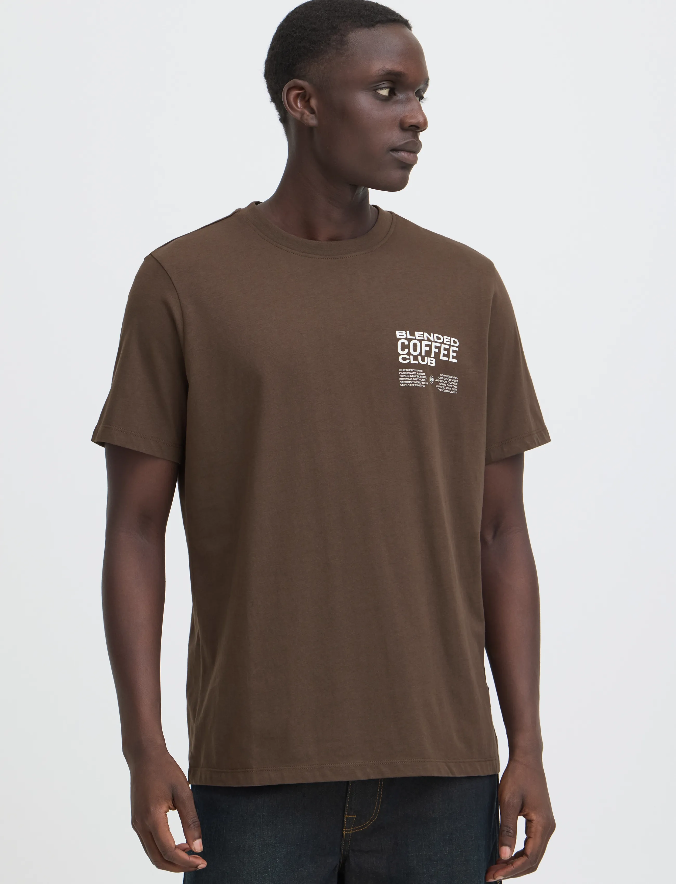 Blend - BHKENZO S/S GRAPHIC TEE - kortærmede t-shirts - turkish coffee - 5