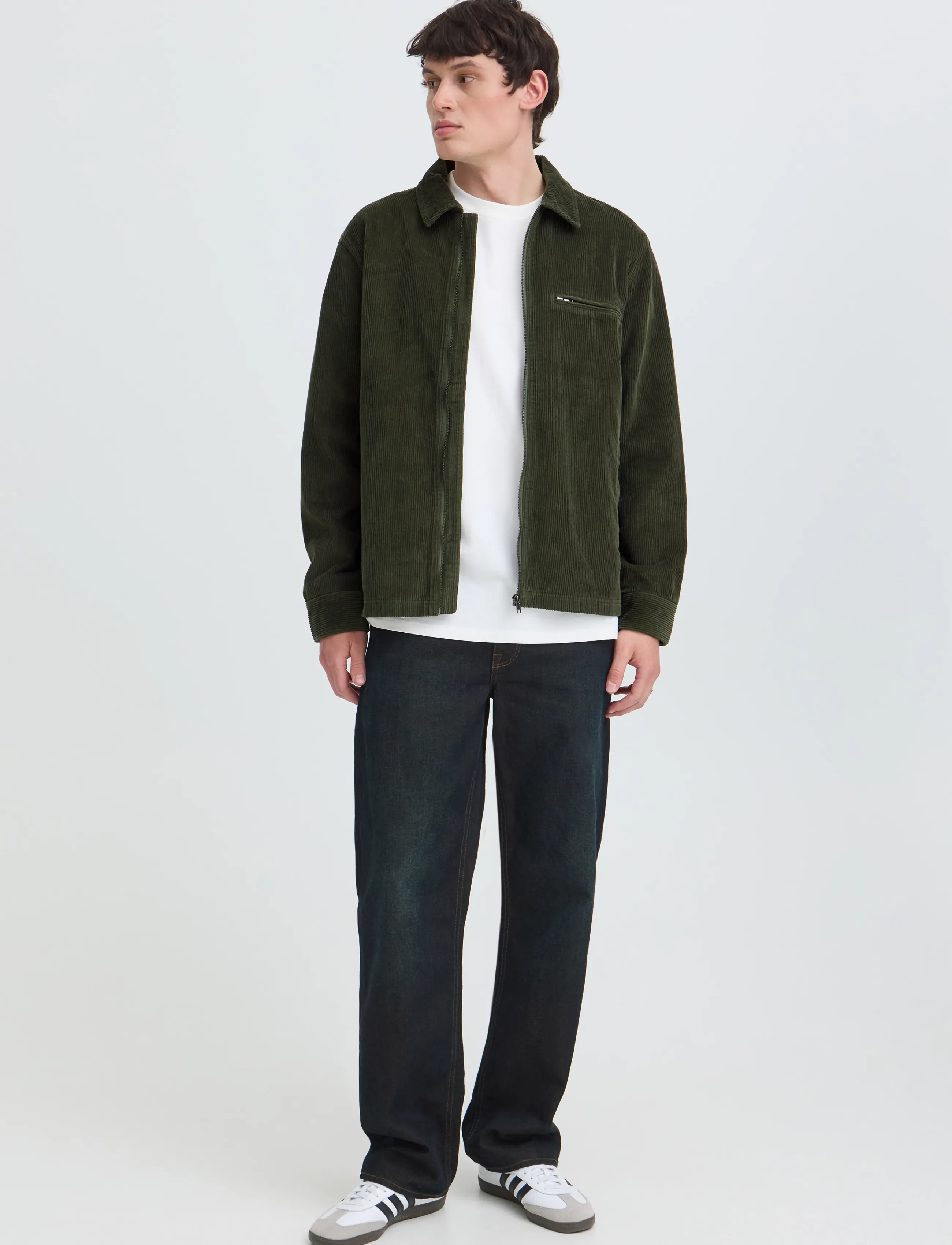 Blend BHFIFE CORDUROY JKT - Riided - DEEP DEPTHS / green