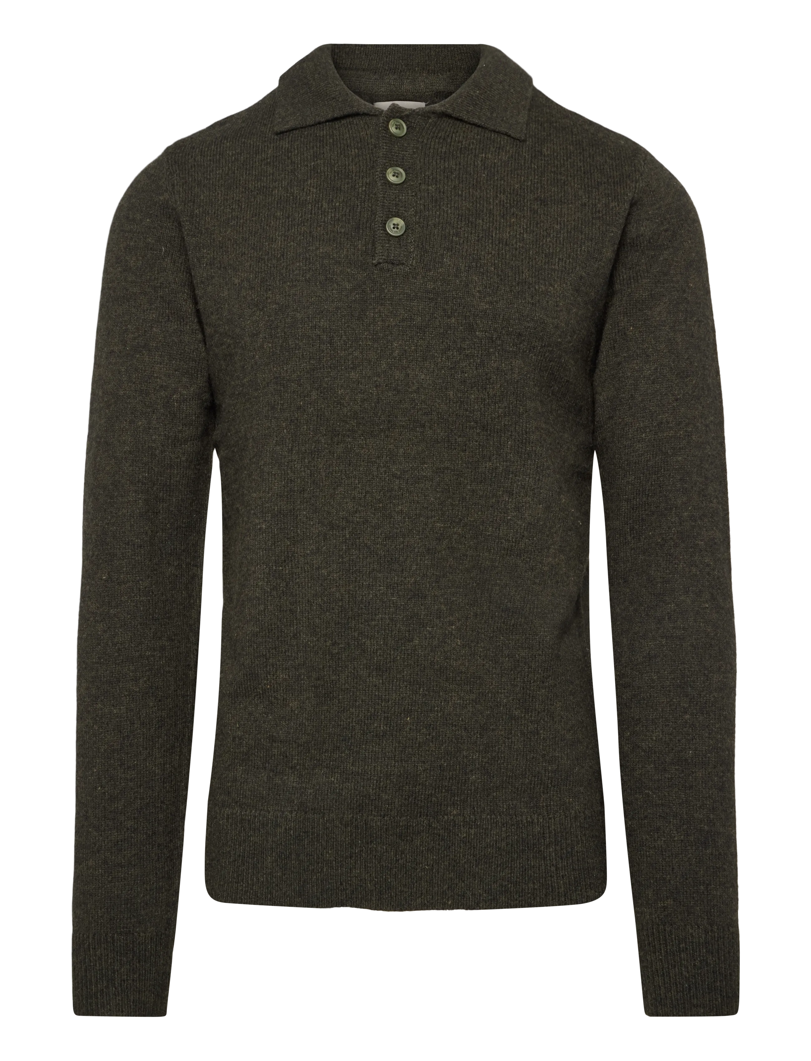 Blend BHBRANKO POLO KNIT - Strik - DEEP DEPTHS MELANGE / khaki/green