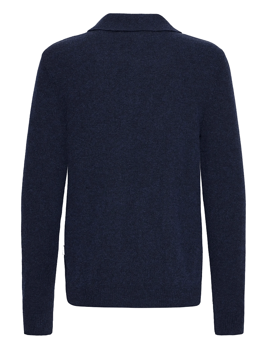 Blend - BHBRANKO POLO KNIT - langärmelige strick-polohemden - salute melange - 2