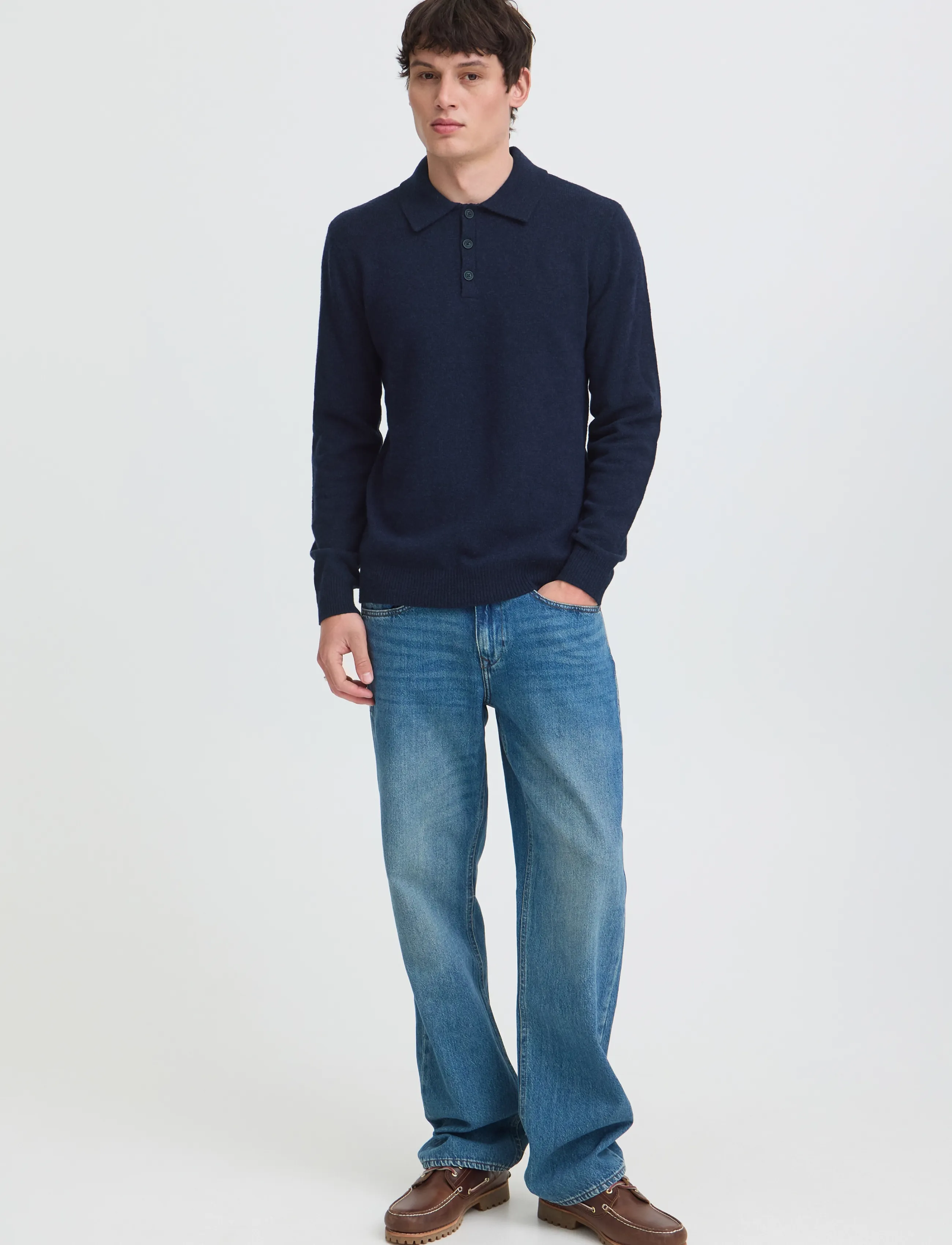 Blend BHBRANKO POLO KNIT - Kollektioner - SALUTE MELANGE / navy