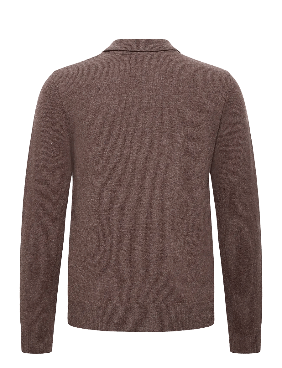 Blend - BHBRANKO POLO KNIT - poloer i strik med lange ærmer - turkish coffee melange - 2