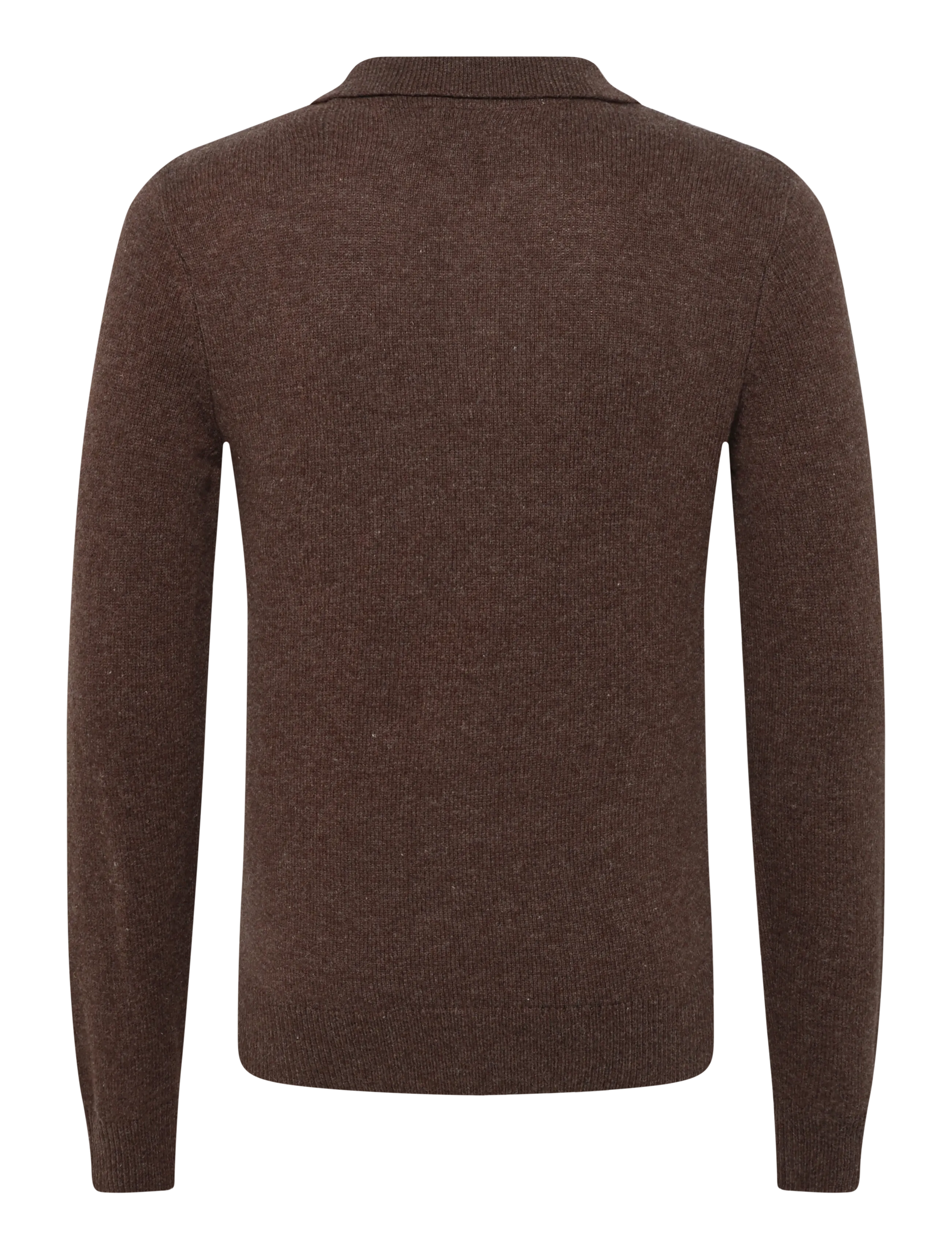 Blend - BHBRANKO POLO KNIT - long-sleeved knitted polos - turkish coffee melange - 2