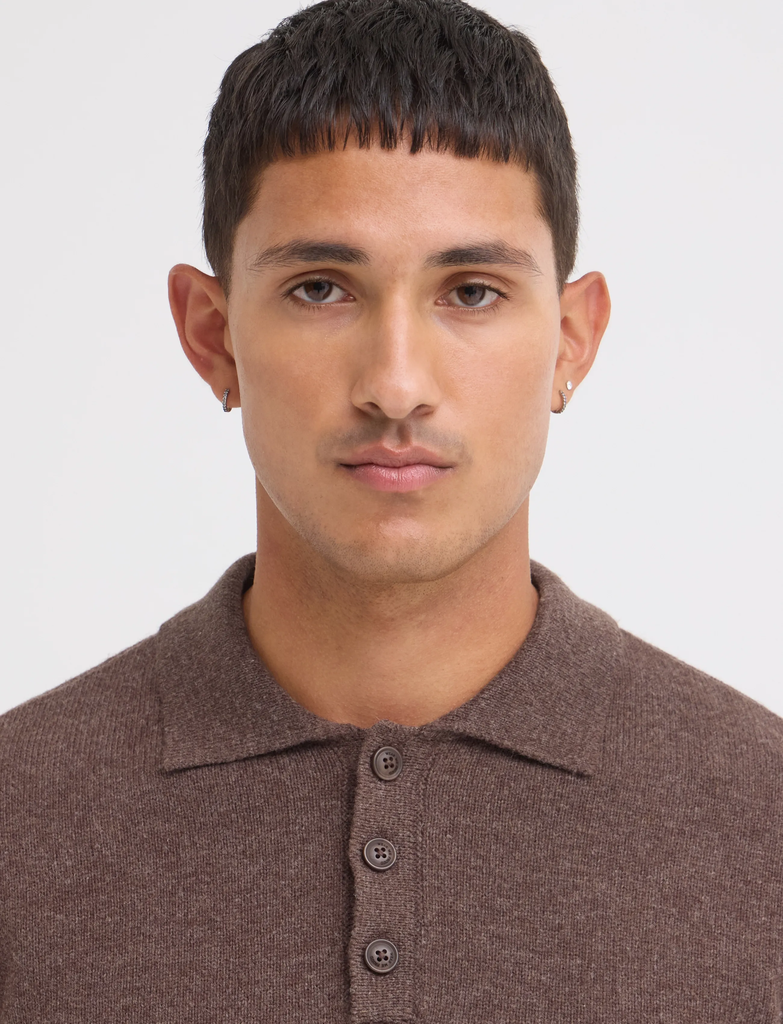 Blend - BHBRANKO POLO KNIT - poloer i strik med lange ærmer - turkish coffee melange - 3