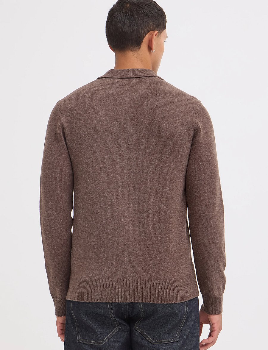 Blend - BHBRANKO POLO KNIT - poloer i strik med lange ærmer - turkish coffee melange - 4