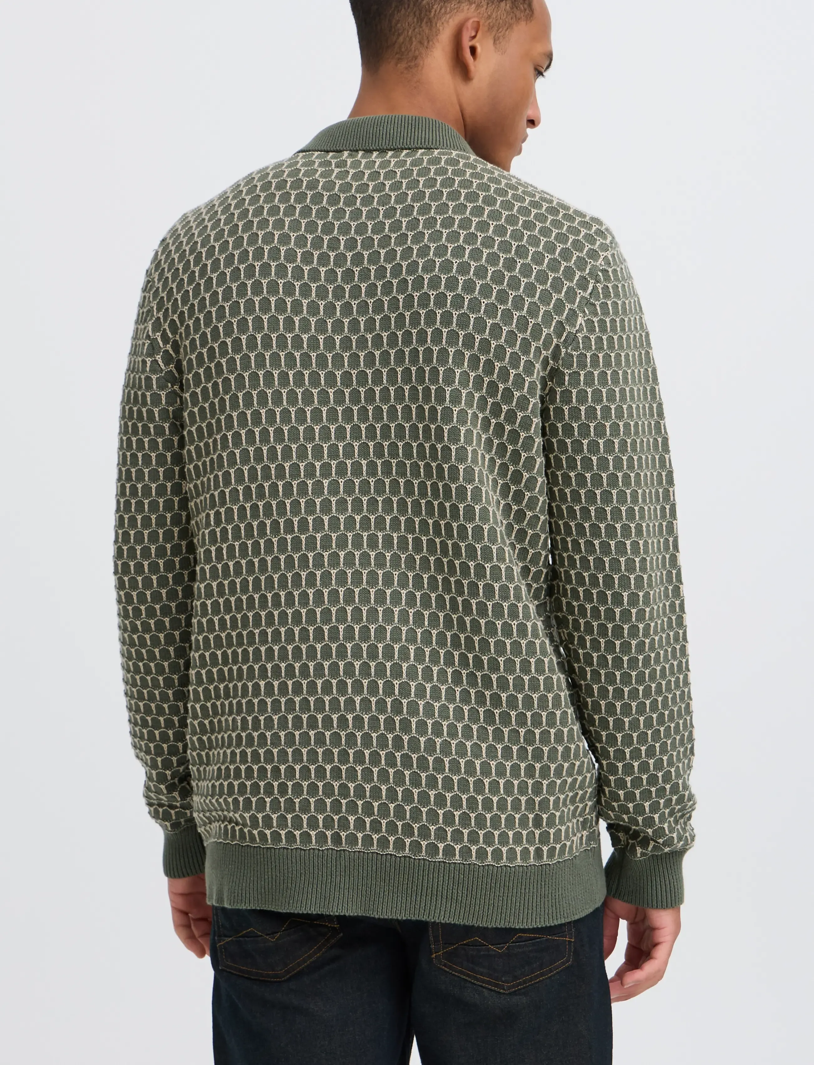 Blend - BHDONG POLO - langärmelige strick-polohemden - deep depths - 3