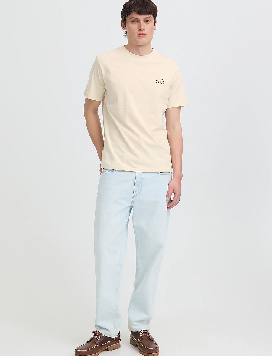 Blend - BHKENNARD S/S EMB TEE - oyster gray - 0