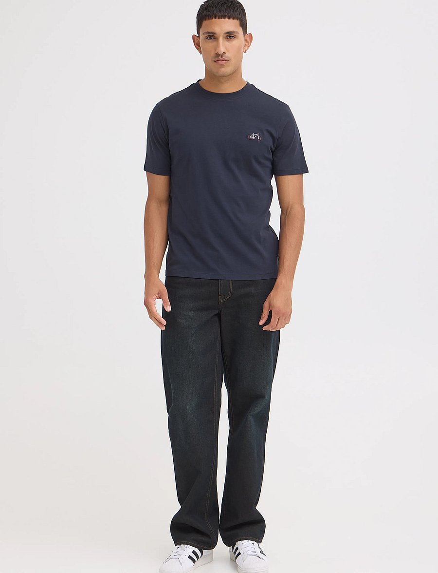 Blend - BHKENNARD S/S EMB TEE - kortärmade t-shirts - salute - 0