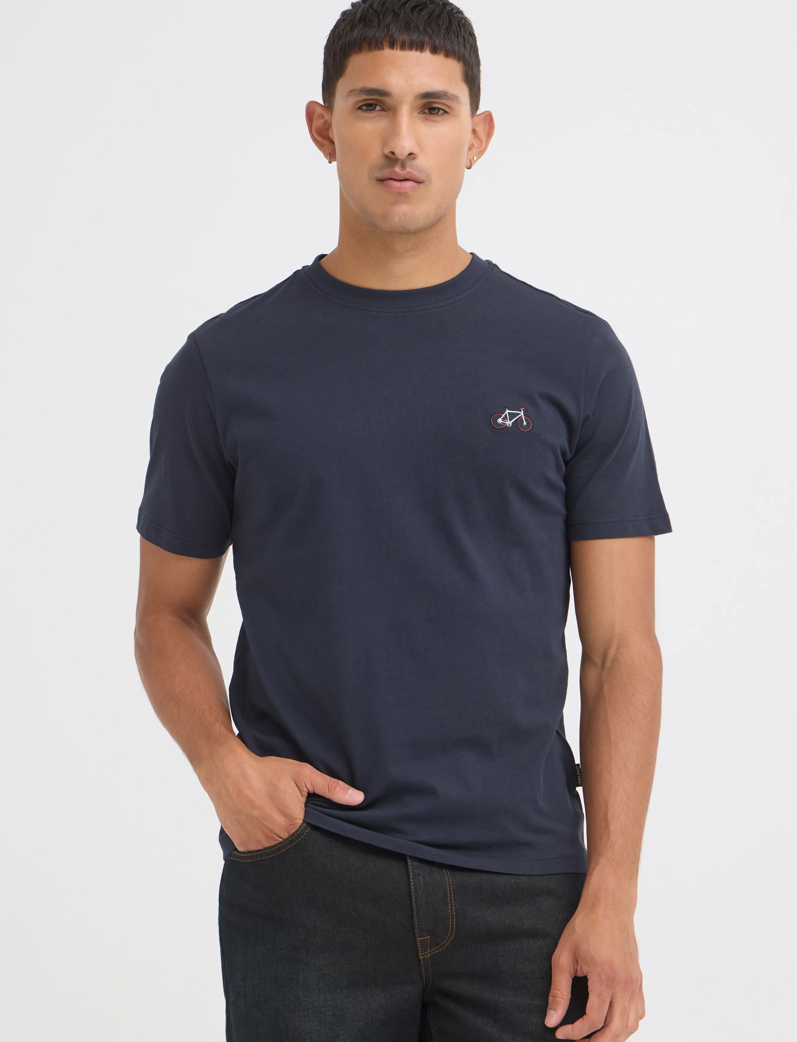 Blend - BHKENNARD S/S EMB TEE - kortärmade t-shirts - salute - 3
