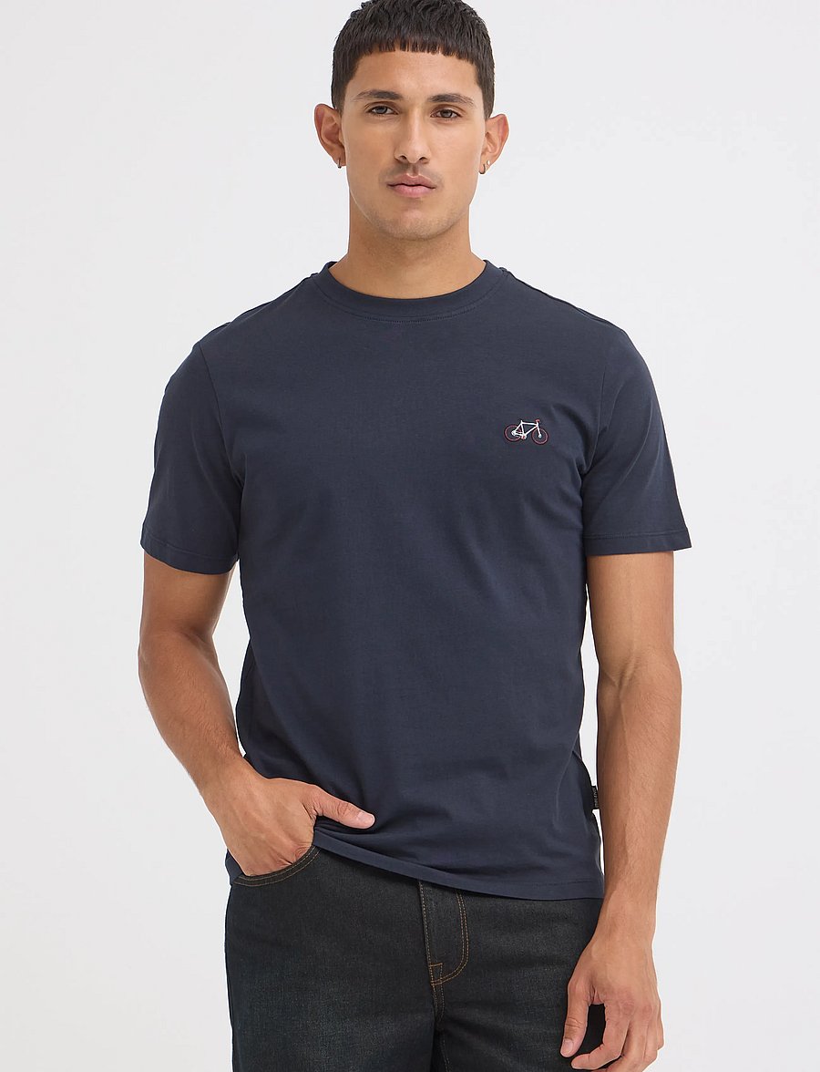 Blend - BHKENNARD S/S EMB TEE - kortärmade t-shirts - salute - 3