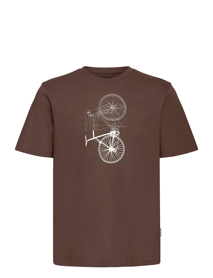 Blend - BHKEL S/S GRAPHIC TEE - turkish coffee - 1