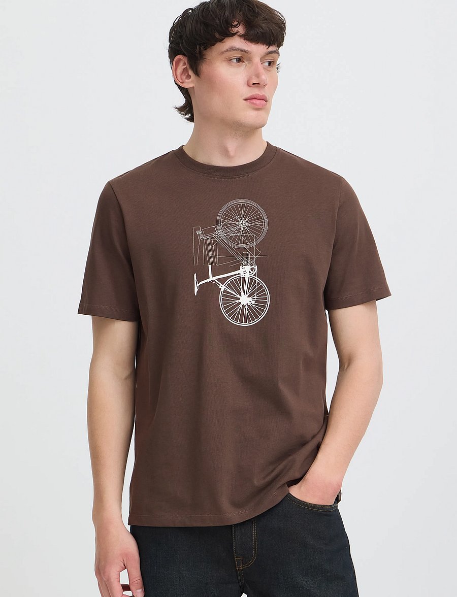 Blend - BHKEL S/S GRAPHIC TEE - turkish coffee - 5
