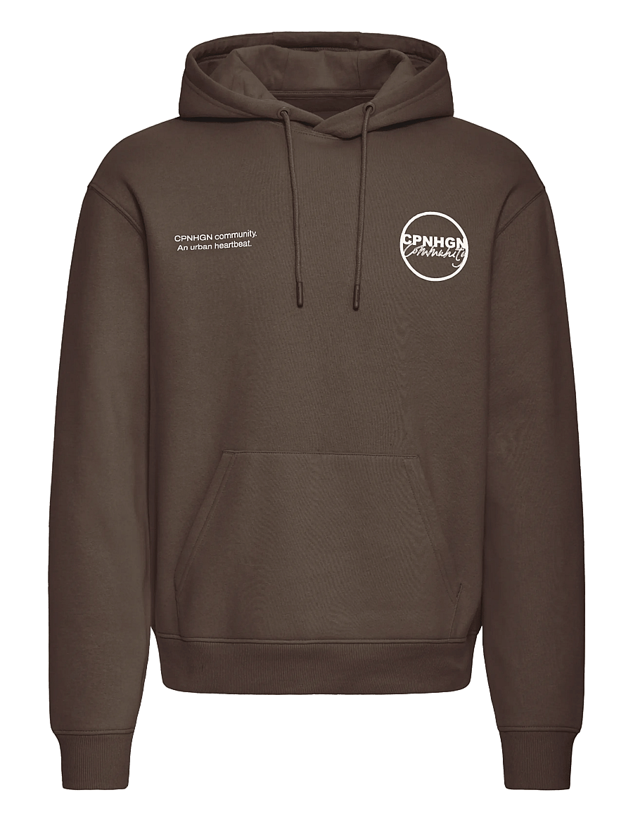 Blend - BHLOUIS GRAPHIC TXT HOOD SWEAT - turkish coffee - 1