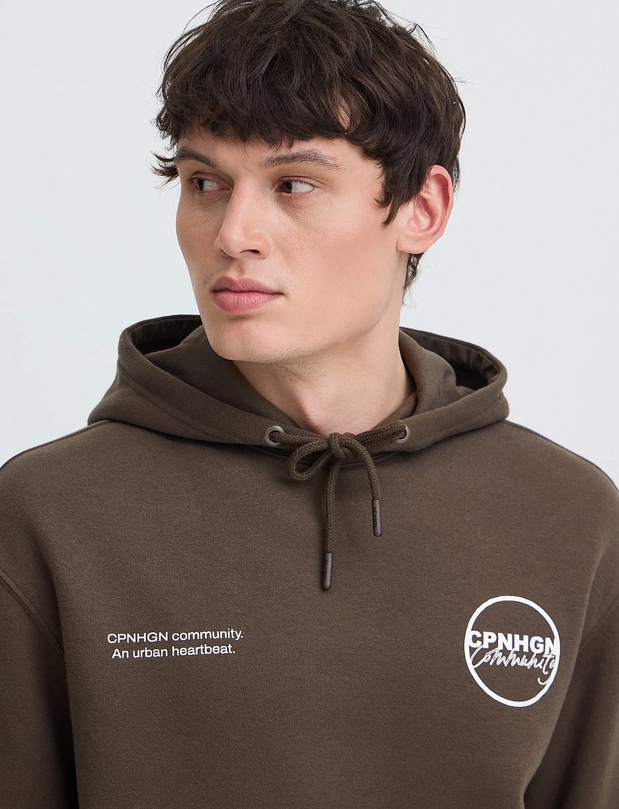 Blend - BHLOUIS GRAPHIC TXT HOOD SWEAT - turkish coffee - 4