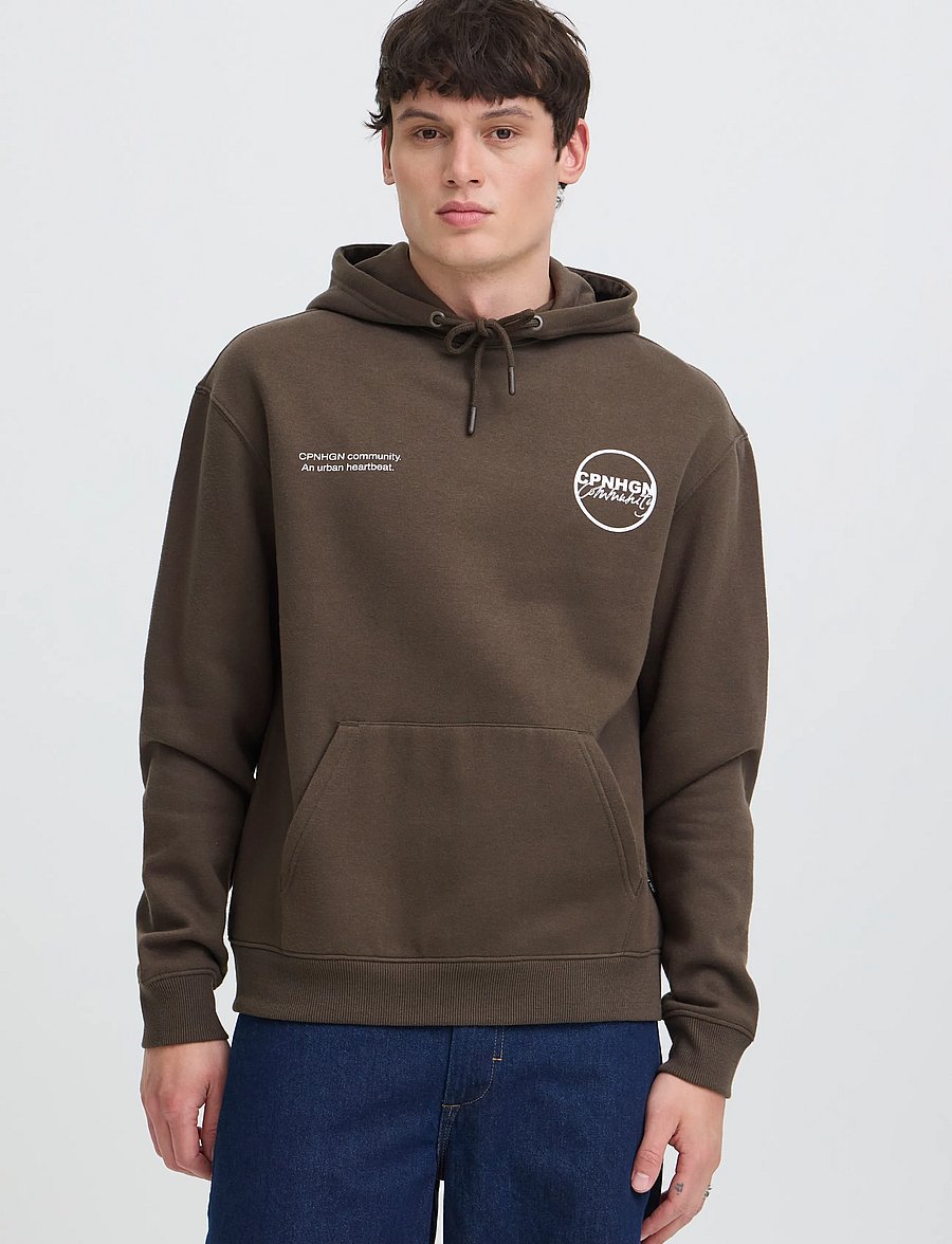 Blend - BHLOUIS GRAPHIC TXT HOOD SWEAT - turkish coffee - 5