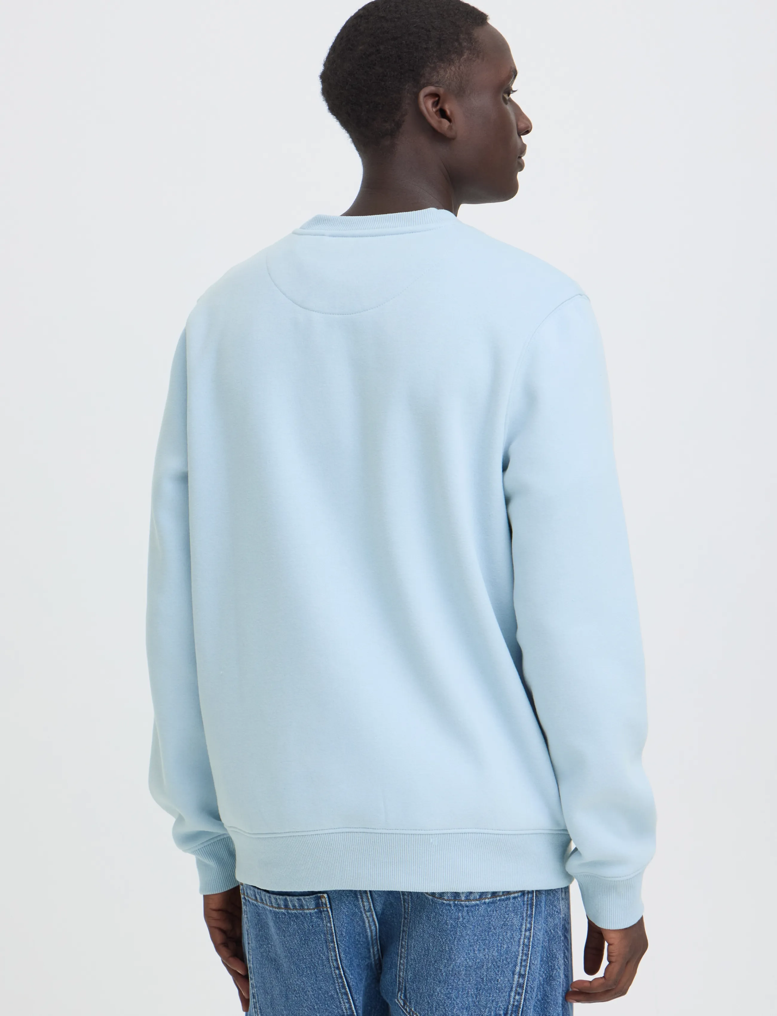 Blend - BHKEELAN GRAPHIC CREW SWEAT - kollektioner - blue fog - 3