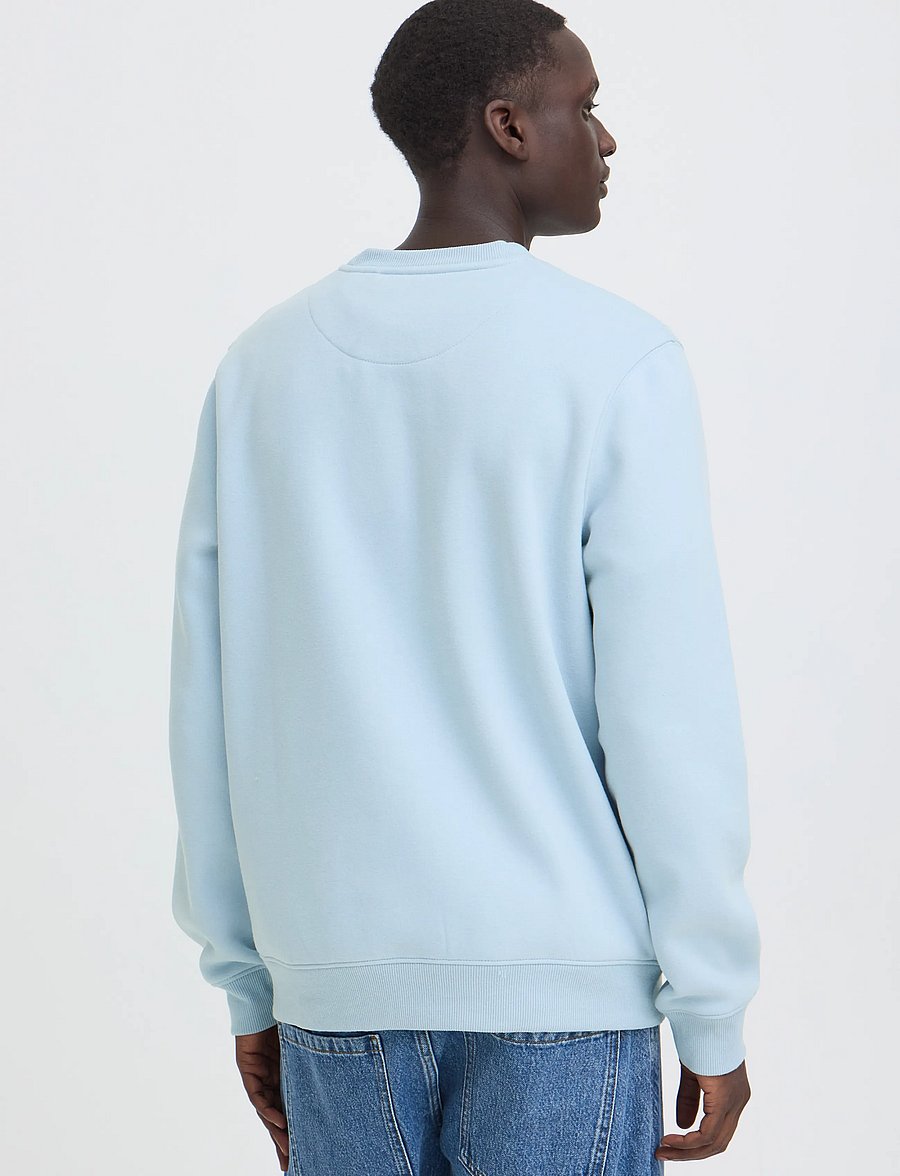 Blend - BHKEELAN GRAPHIC CREW SWEAT - kollektioner - blue fog - 3