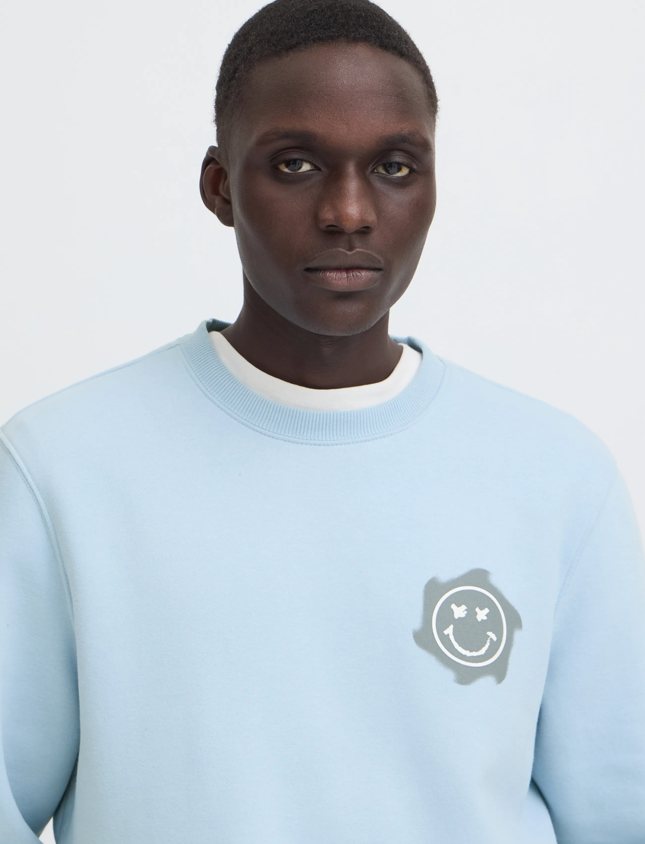 Blend - BHKEELAN GRAPHIC CREW SWEAT - kollektioner - blue fog - 4