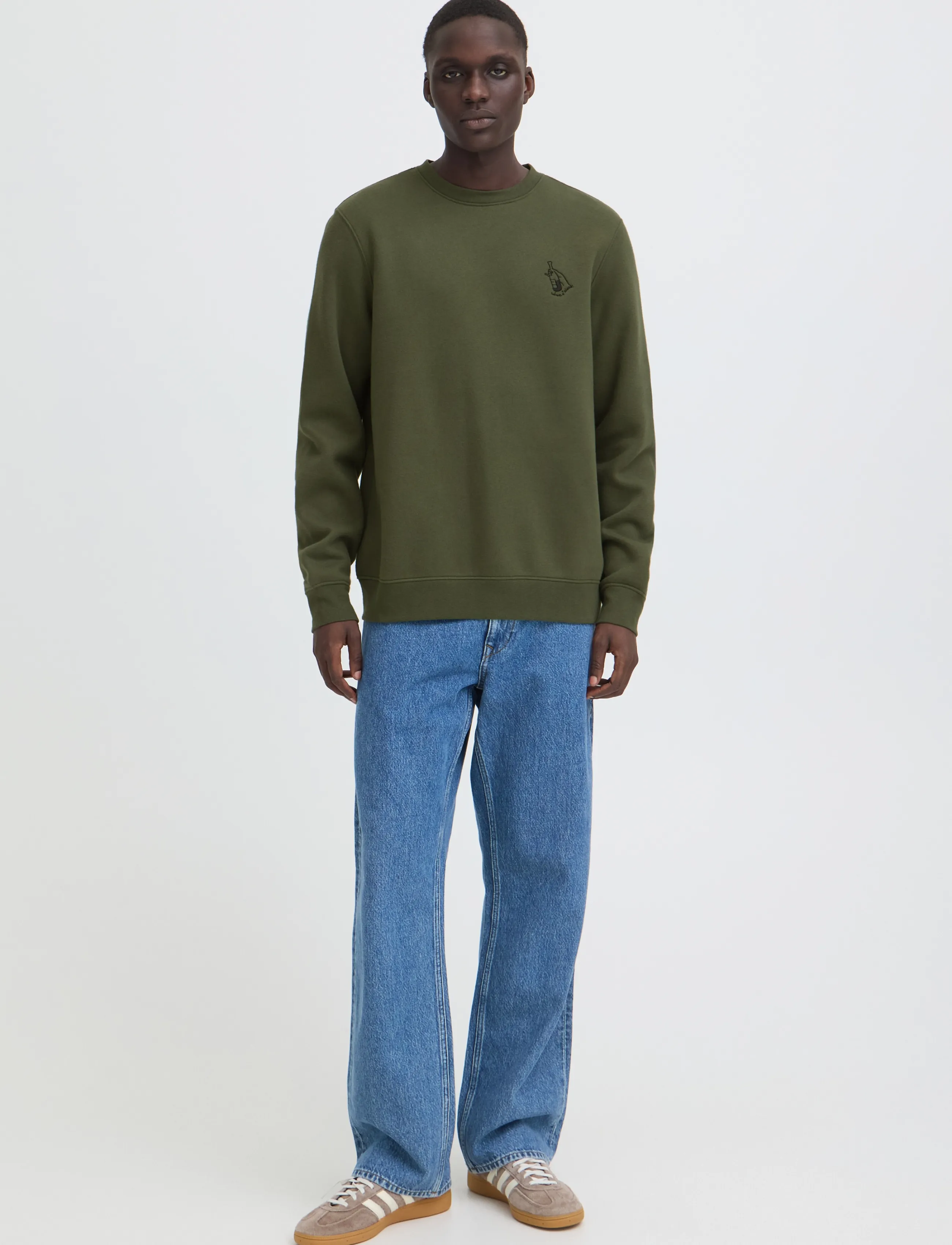 Blend BHKACE CREW SWEAT - Kleidung - DEEP DEPTHS / green