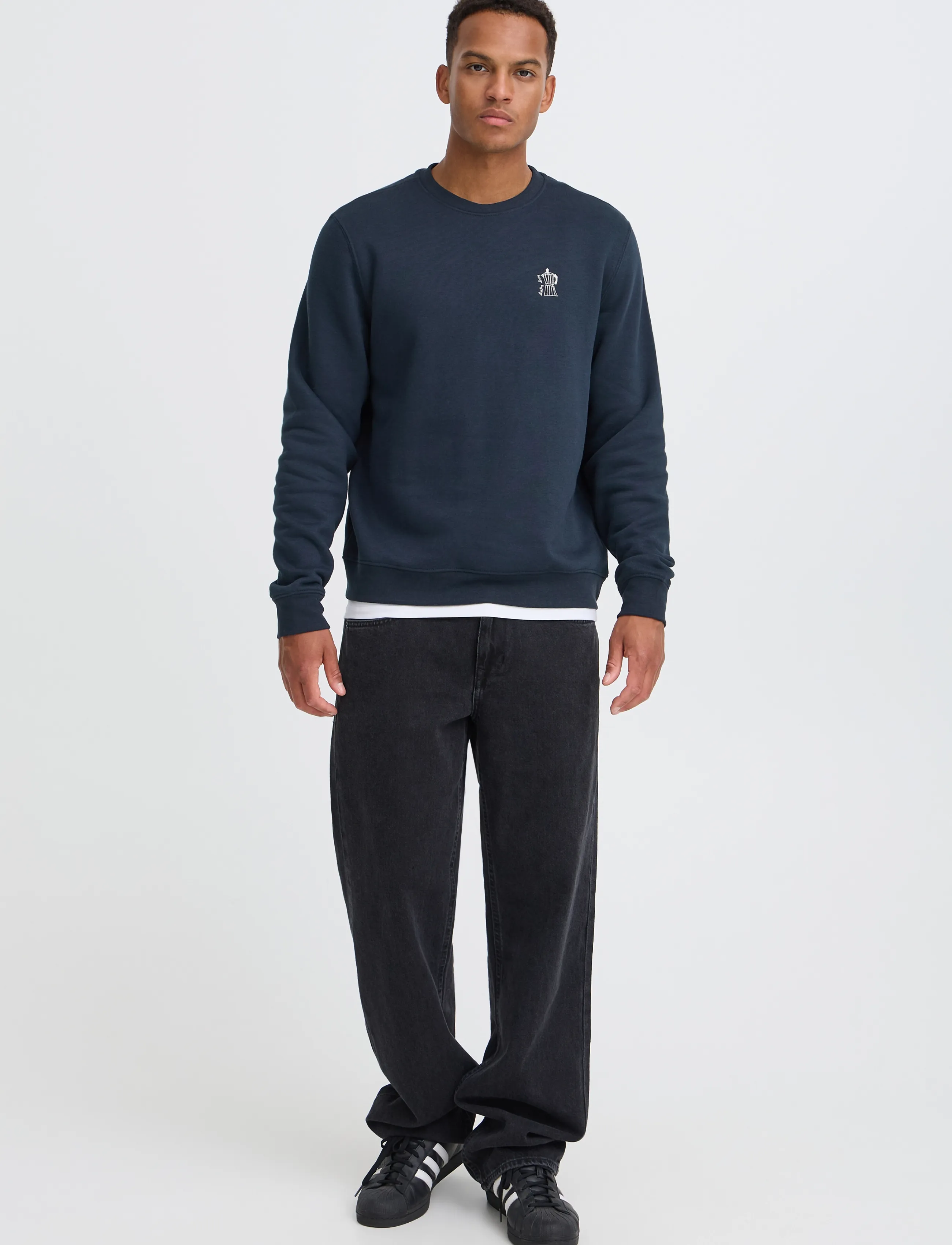 Blend BHKACE CREW SWEAT - Clothing - SALUTE DAILY DRIP / navy