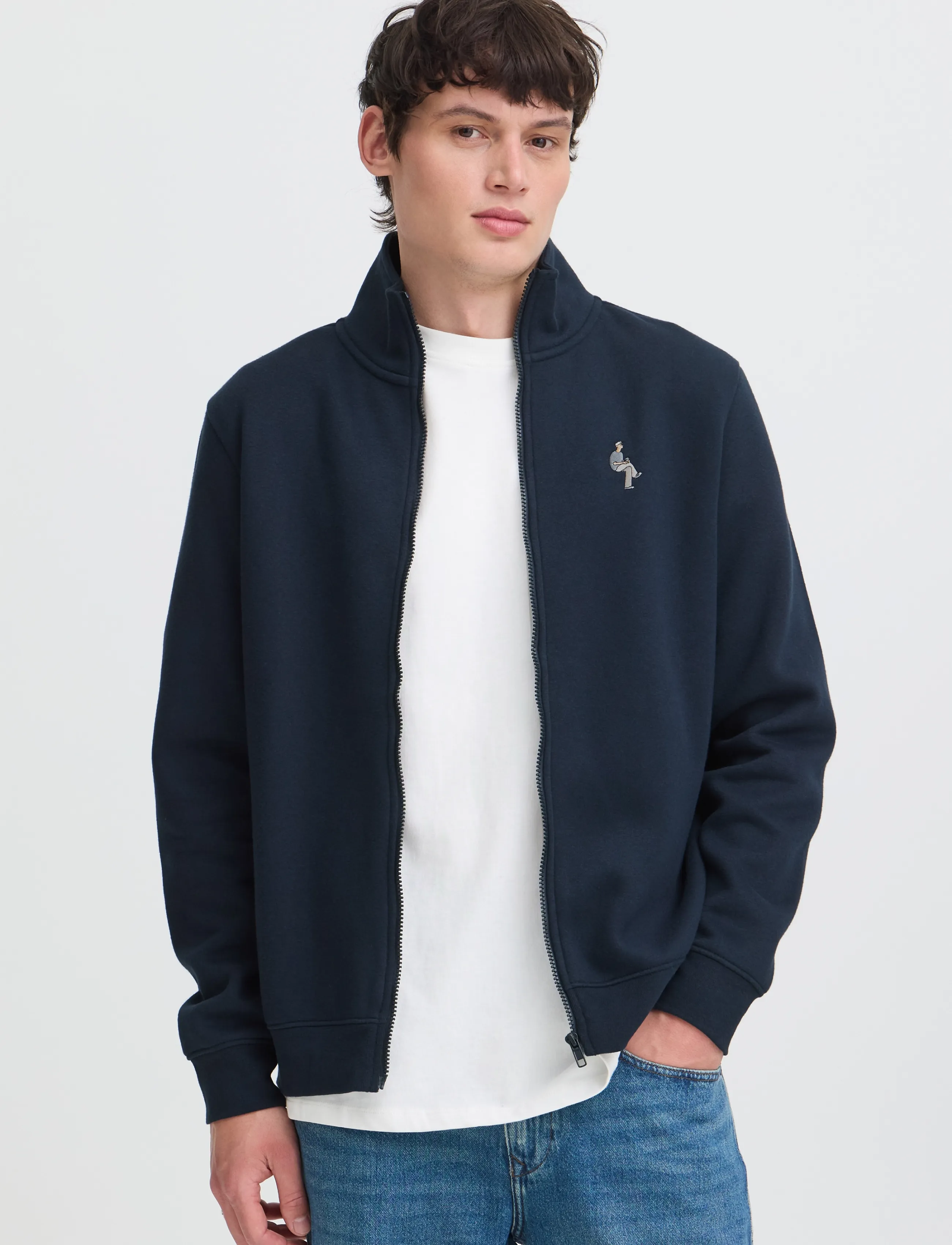 BLEND Bhlawson Emb Zp Cardigan herr – bild 5