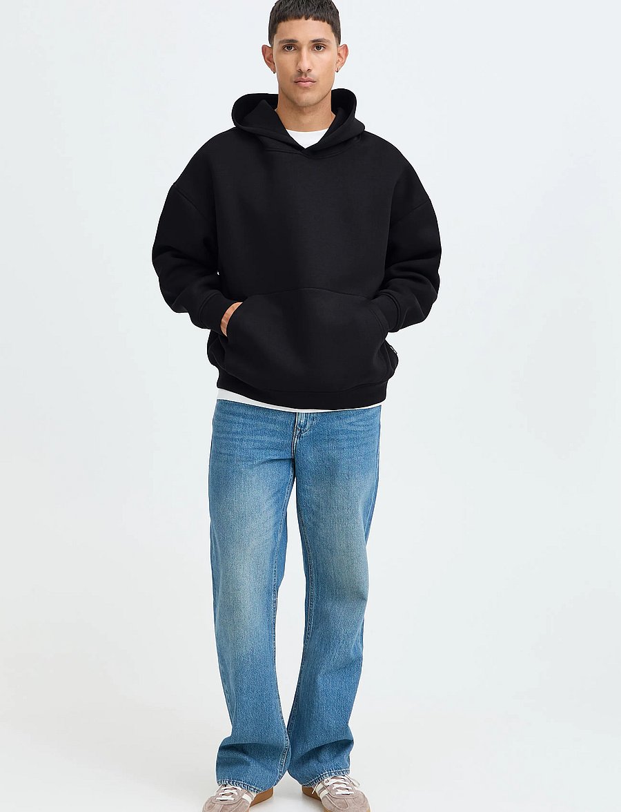 Blend - BHKEIRAN SCUBA HOOD SWEAT - kapuzenpullover - black beauty - 0