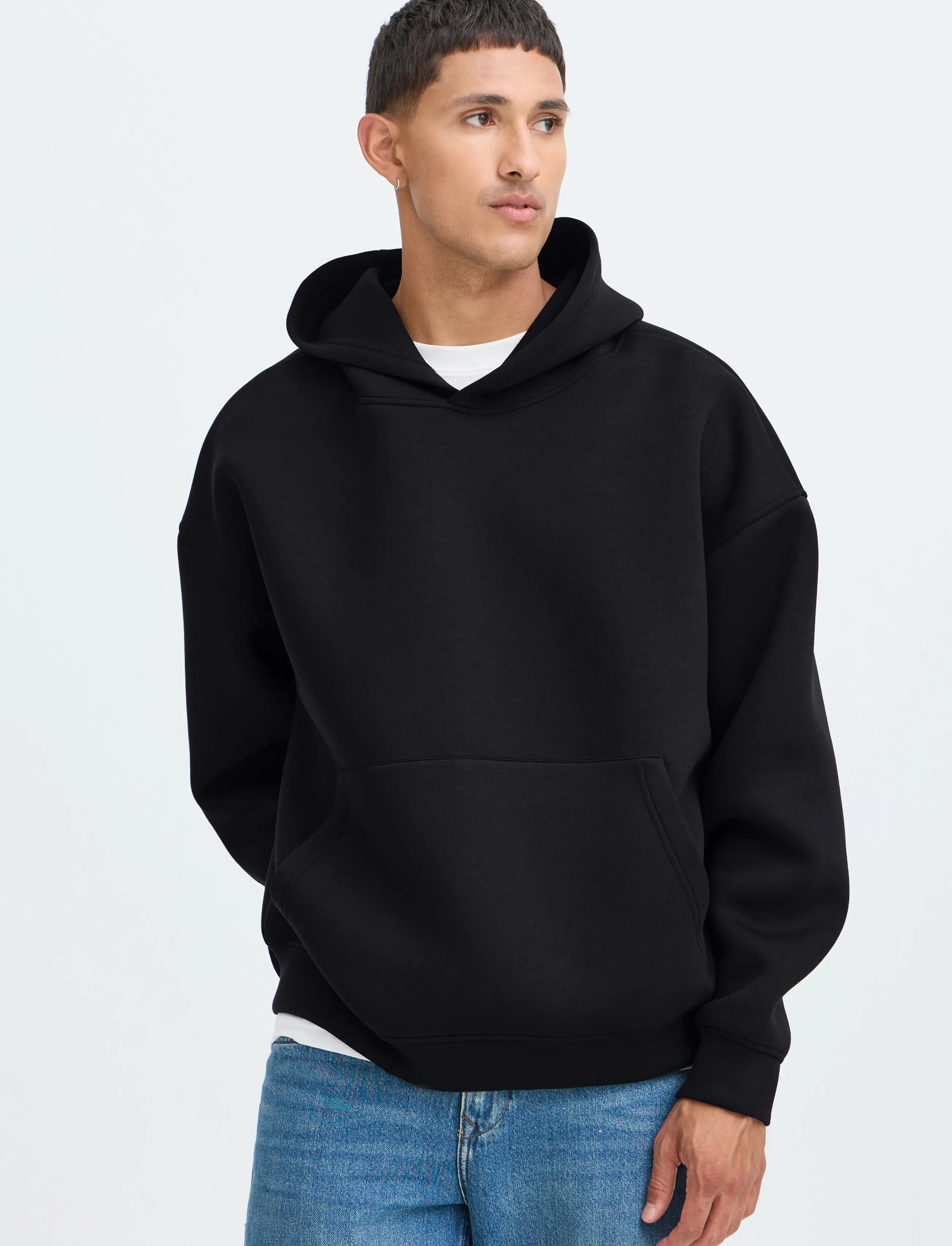Blend - BHKEIRAN SCUBA HOOD SWEAT - kapuzenpullover - black beauty - 5